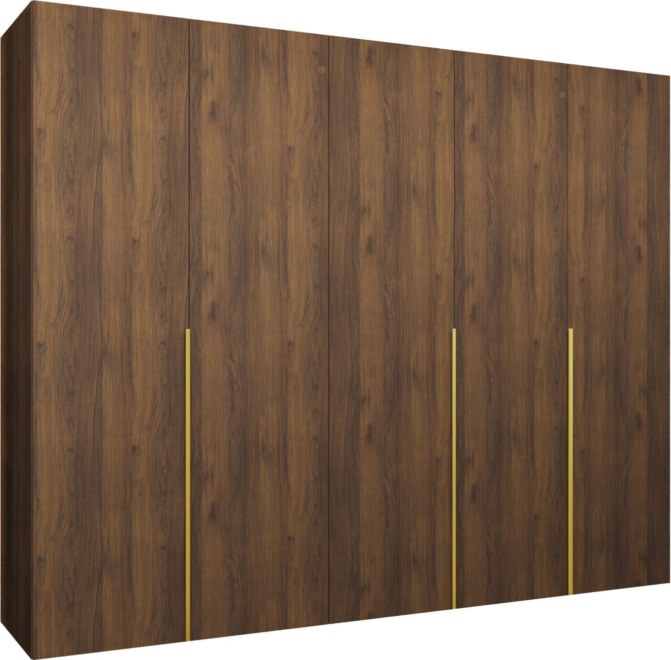 ABIKS MÖBEL Drehtürenschrank ALICANTE 1 Schlafzimmerschrank mit Kleiderstange und Regalen