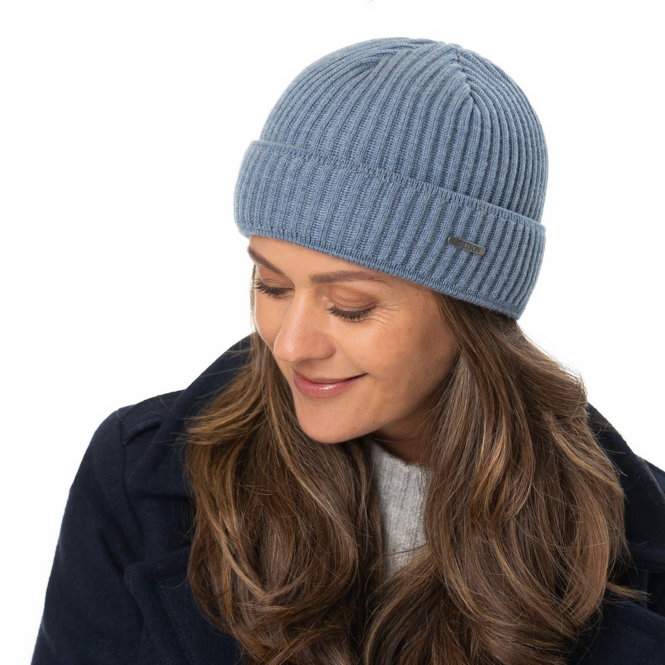 Stetson Strickmütze (1-St) Strickmützen mit Umschlag, Made in Italy