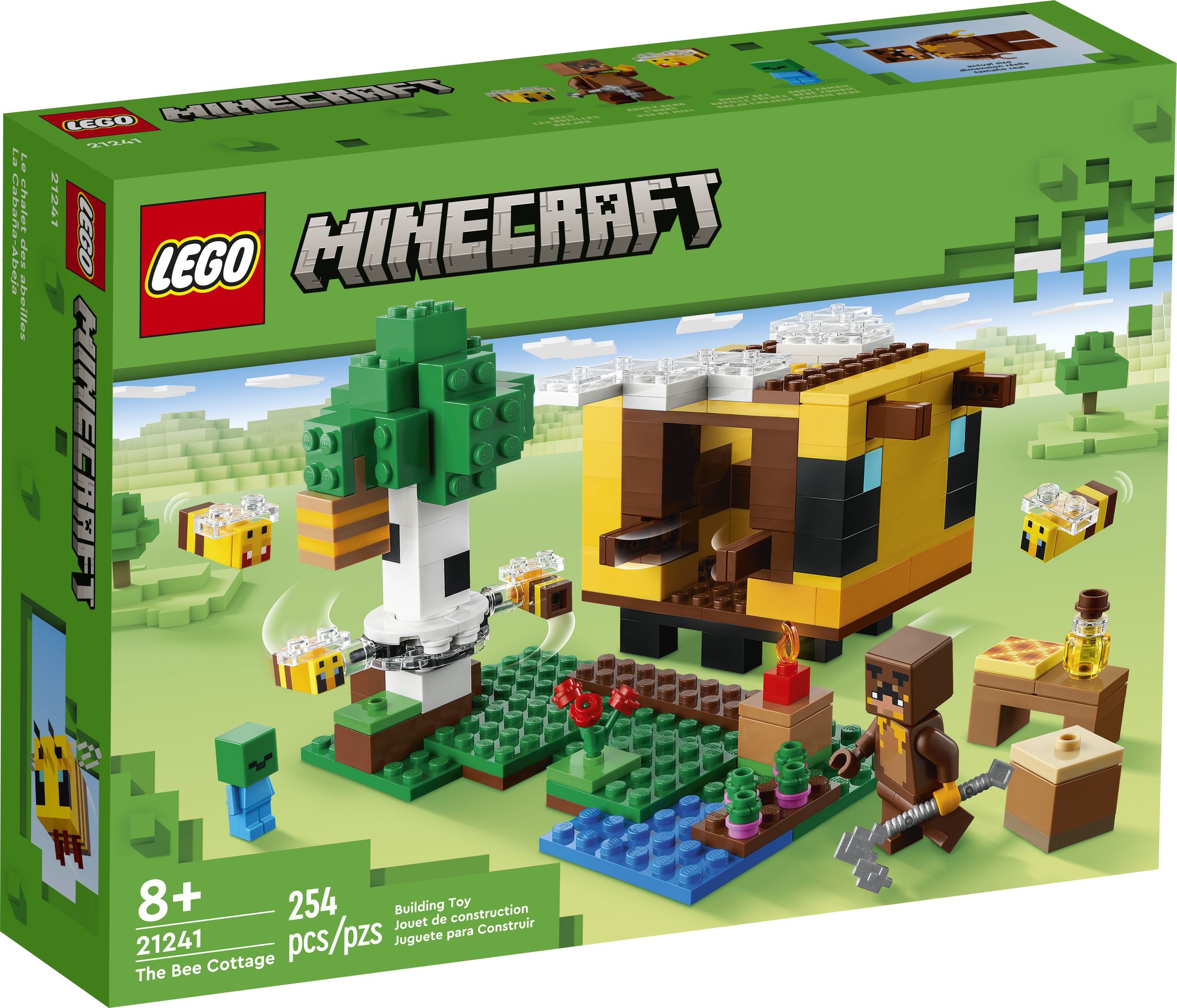 LEGO® LEGO® Minecraft 21241 Das Bienenhäuschen Konstruktionsspielsteine, (2 günstig online kaufen