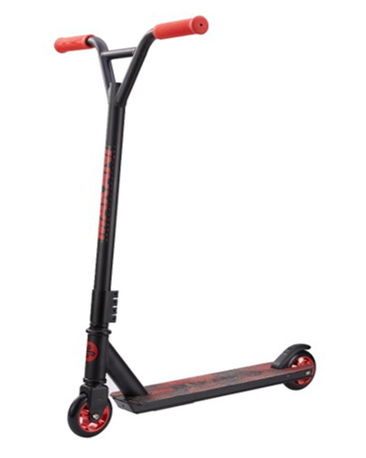 Makani Cityroller Scooter Gord, 88A PU-Räder, Griff 360° drehbar, Hinterradbremse, ABEC7 rot