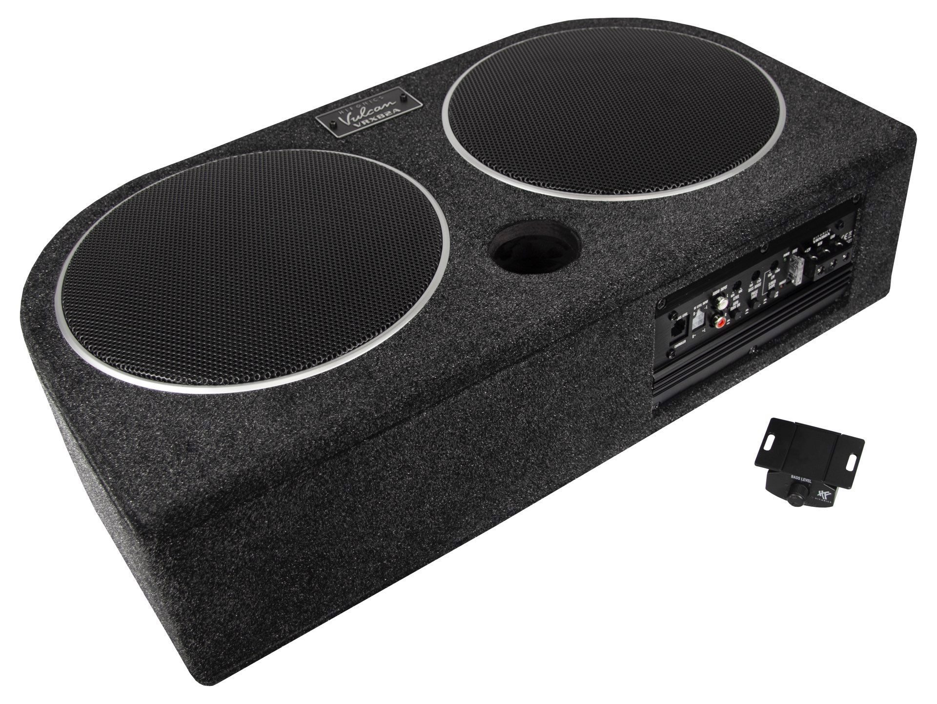 Hifonics VRX82A Aktiv Reserverad Subwoofer Passiv Membran Class-D Amp Auto-Subwoofer (200 W, max.: W 20 cm)