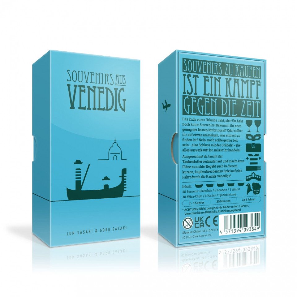 Oink Games Spiel, Souvenirs aus Venedig - deutsch