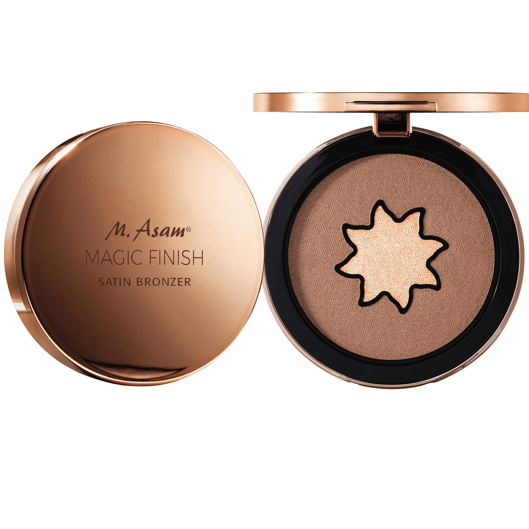 asambeauty Bronzer - Magic Finish Satin Bronzer Medium Caramel & Almond