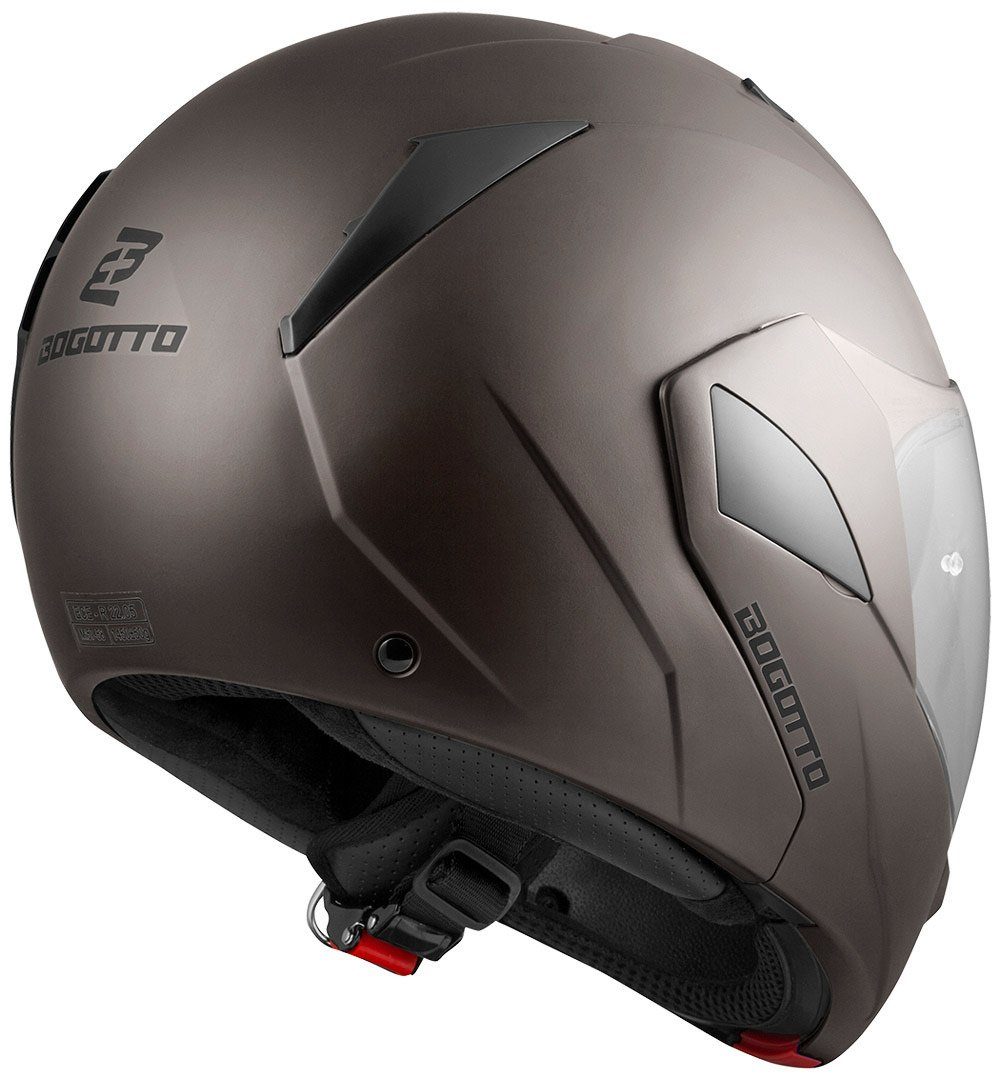 Bogotto Motorradhelm V280 Klapphelm, integriertes Sonnenvisier