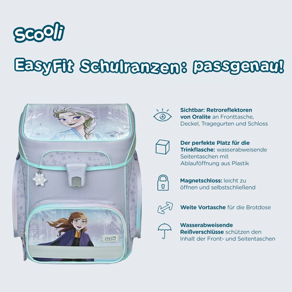 Scooli Schulranzen 1.Klasse Mädchen EasyFit in unterschiedlichen Sets (9-tlg)