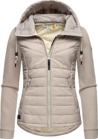 Ragwear Outdoorjacke Lucinda Steppjacke aus modernem Materialmix mit Kapuze