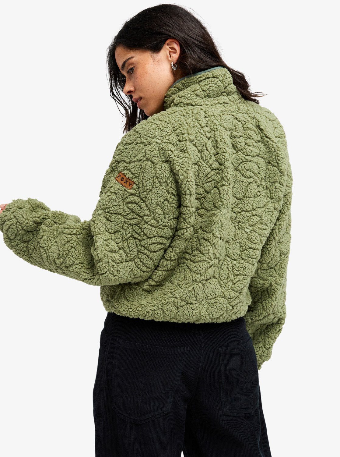 Roxy Fleecejacke BLURRY CLOUD für kühle Tage, aus Polyester, leichtes Material, sportlicher Stil – Bild 3 von 5