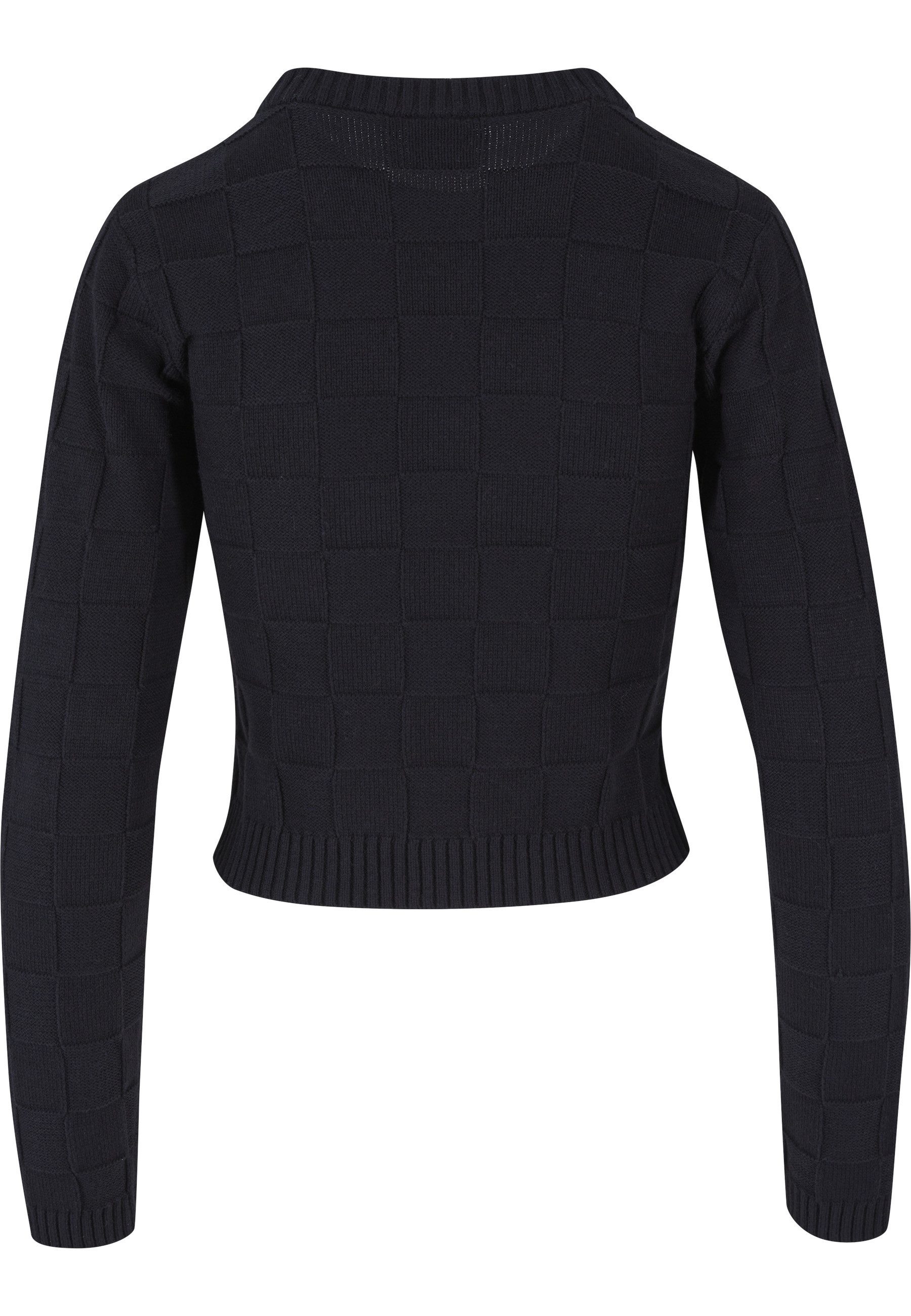 URBAN CLASSICS Rundhalspullover Urban Classics Damen Ladies Check Knit Sweater (1-tlg)