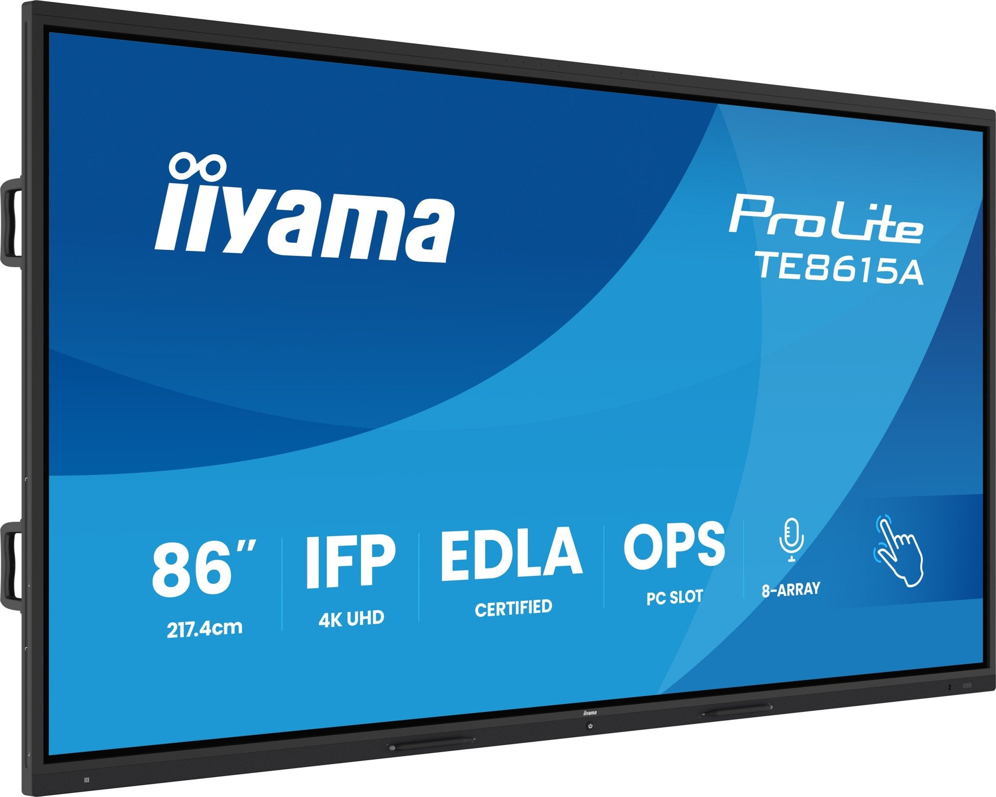 Iiyama TE8615A-B2AG TFT-Monitor (3840 x 2160 px, 4K Ultra HD, 8 ms Reaktionszeit, Touchscreen)