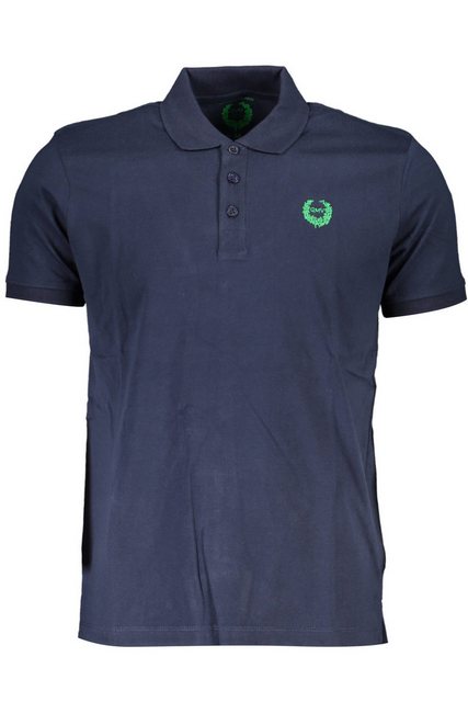 GIAN MARCO VENTURI Poloshirt Herren Kurzarm-Poloshirt Blau mit Stickerei un günstig online kaufen