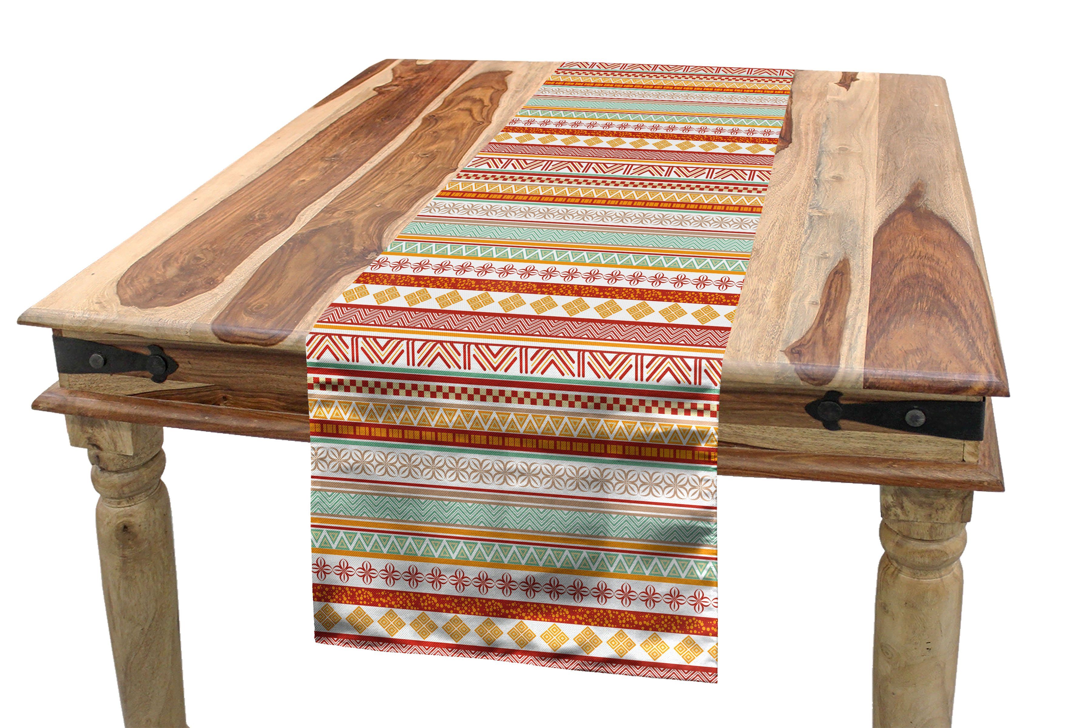 Tischläufer mit Art Dekorativer Tischläufer, Küche Abakuhaus gestreift Rechteckiger Stammes Esszimmer