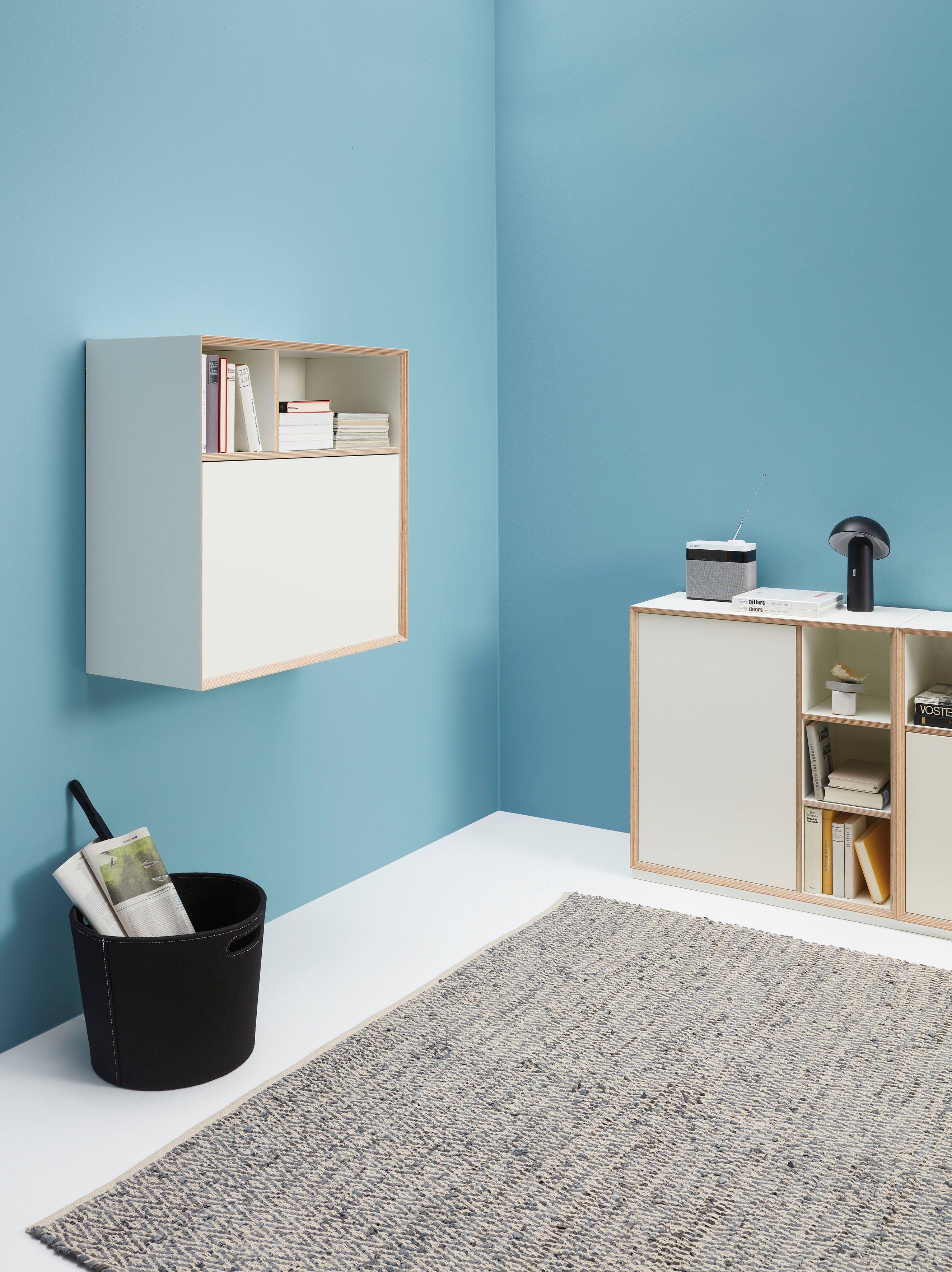 Müller Design German dem | HOME OFFICE, PLY VERTIKO Regalelement mit Award weiß Ausgezeichnet 2021 FIVE weiß LIVING SMALL