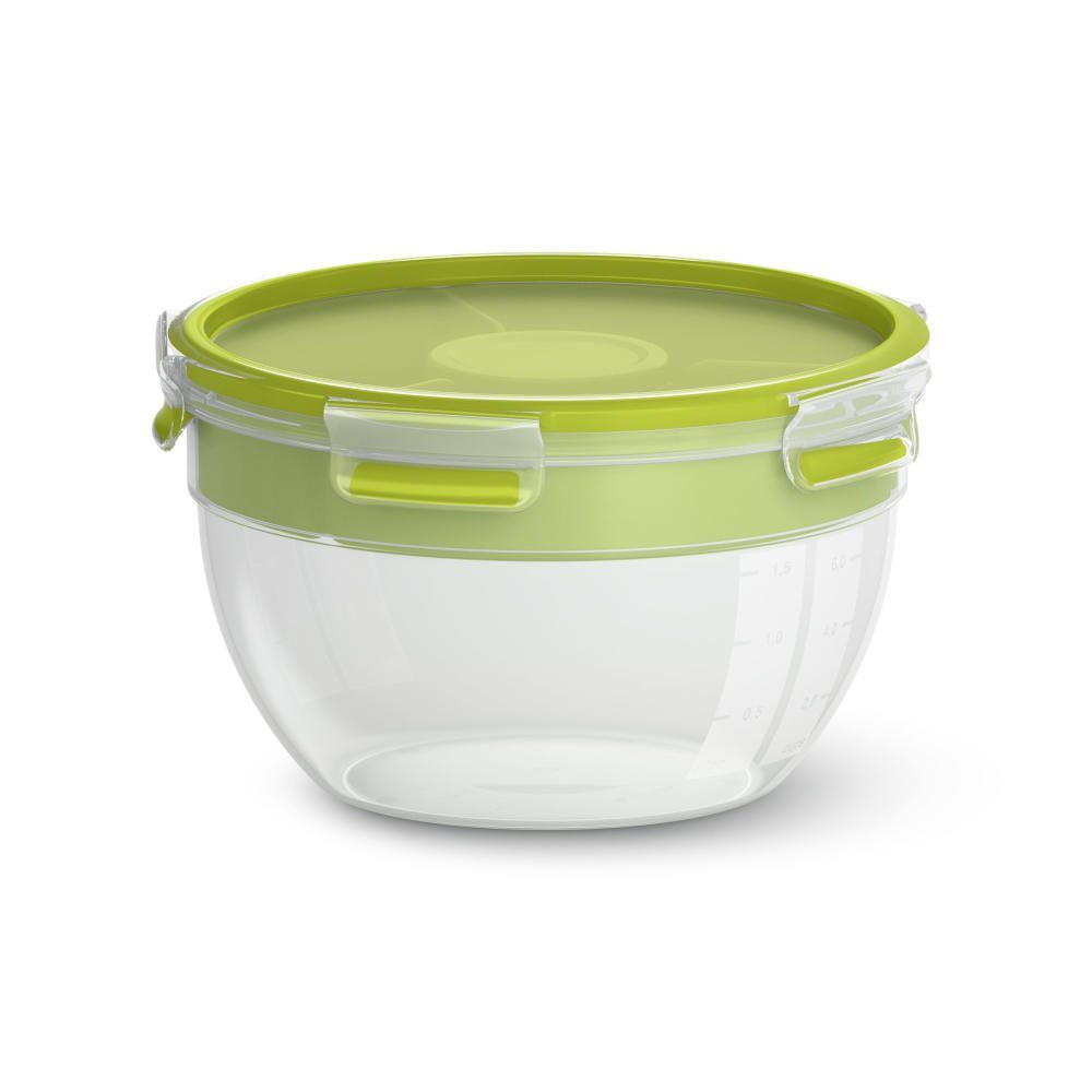 Emsa Salatbox Rund CLIP & GO Kunstoff 2.6 L, Kunststoff, (1-tlg)