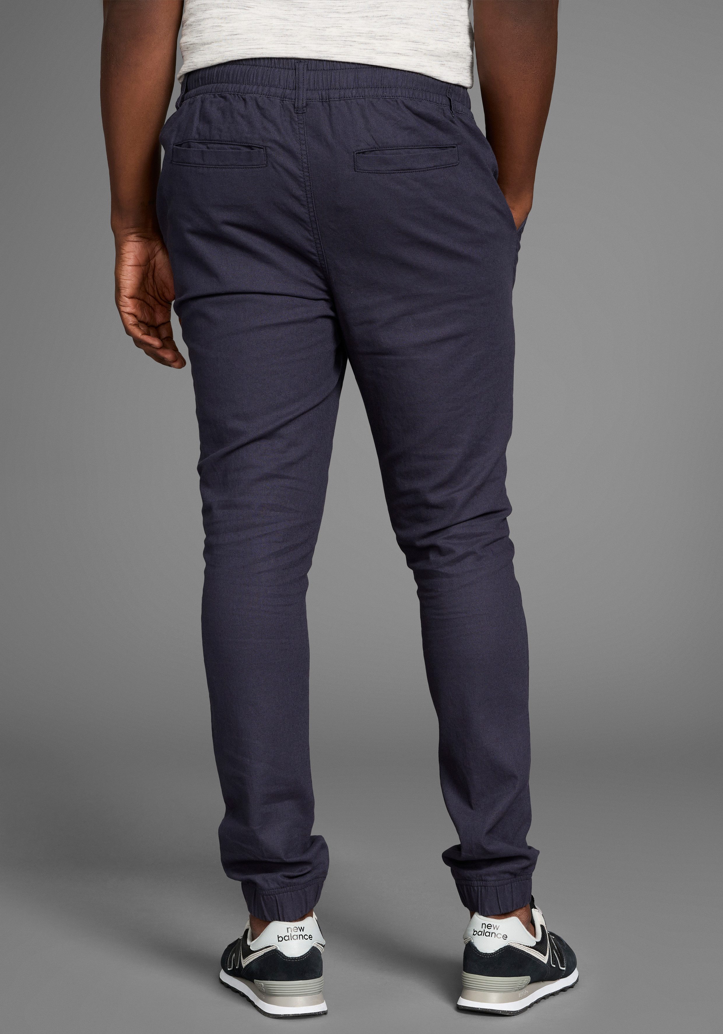 DELMAO Leinenhose Leinenhose mit Kordelzug günstig online kaufen