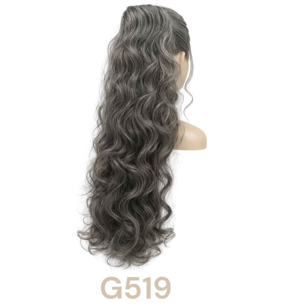 NOGI Kunsthaar-Extension NOGI Divine Locks, Synthetik Ponytail, 60 cm mit weichen Wellen für mehr Volumen