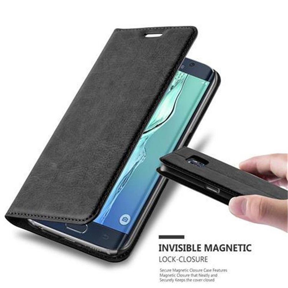 Cadorabo Handyhülle für Samsung Galaxy S6 EDGE Hülle Samsung Galaxy S6 EDGE, Hülle Schutzhülle mit Standfunktion, Magnetverschluss und Kartenfach
