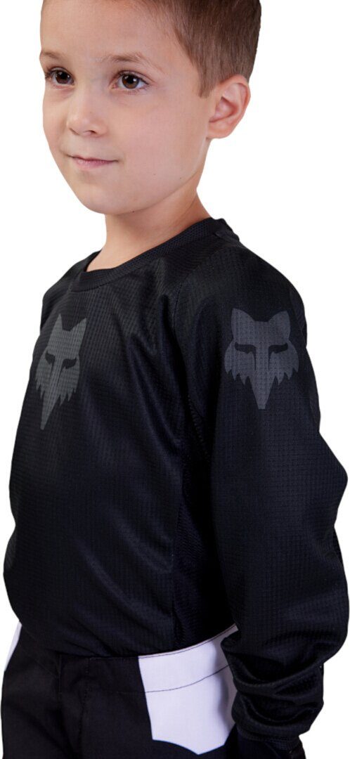 Fox Racing Motocross-Shirt 180 Blackout Kinder Motocross Jersey Atmungsaktiv