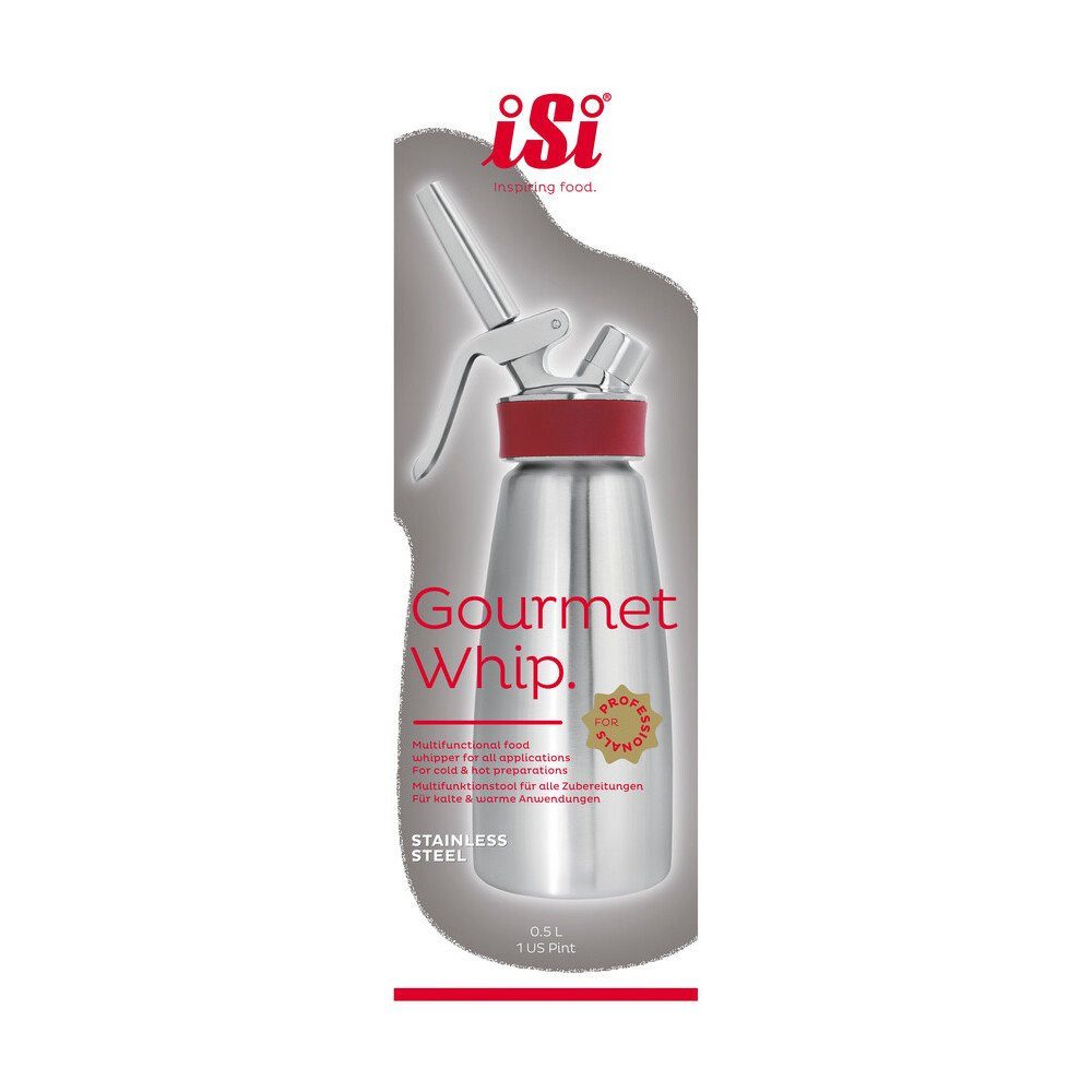iSi Spritzbeutel Saucen-/Schlagsahnebereiter Gourmet Whip 0,5 l edelstahl Saucen-/Schlagsahnebereiter Gourmet Whip, 0,5 l, Edelstahl