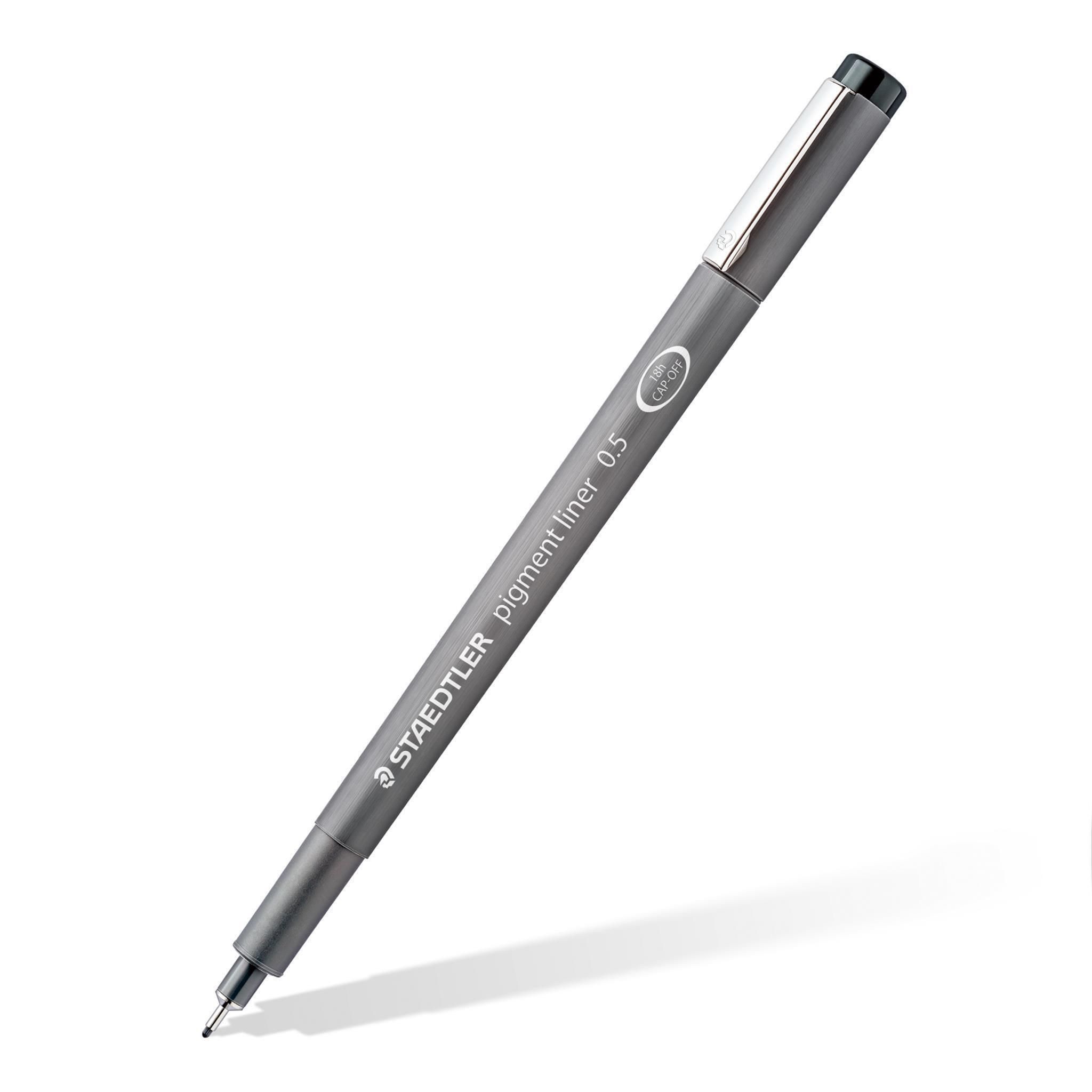 STAEDTLER Malstift Staedtler pigment liner 3 ST & Met.marker BK