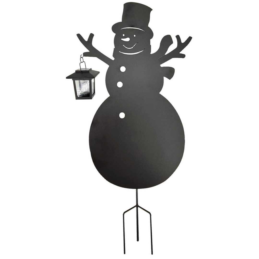 abc HOME LED Gartenleuchte Schneemann mit Laterne, LED, Solarpanel, 59 cm, günstig online kaufen