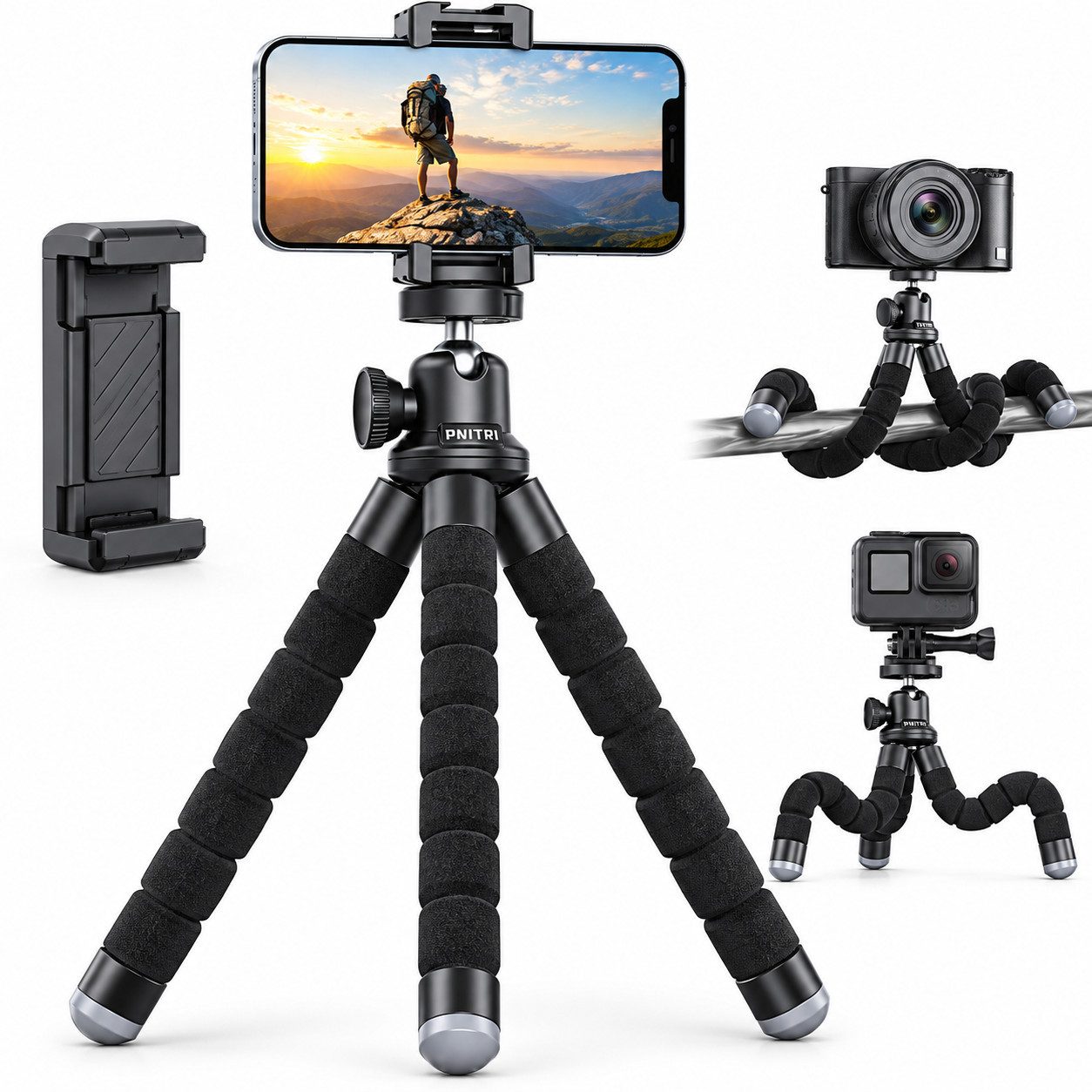 Diyarts Kamerastativ (360° drehbares, Reisestativ, für iPhone & Android-Smartphones)