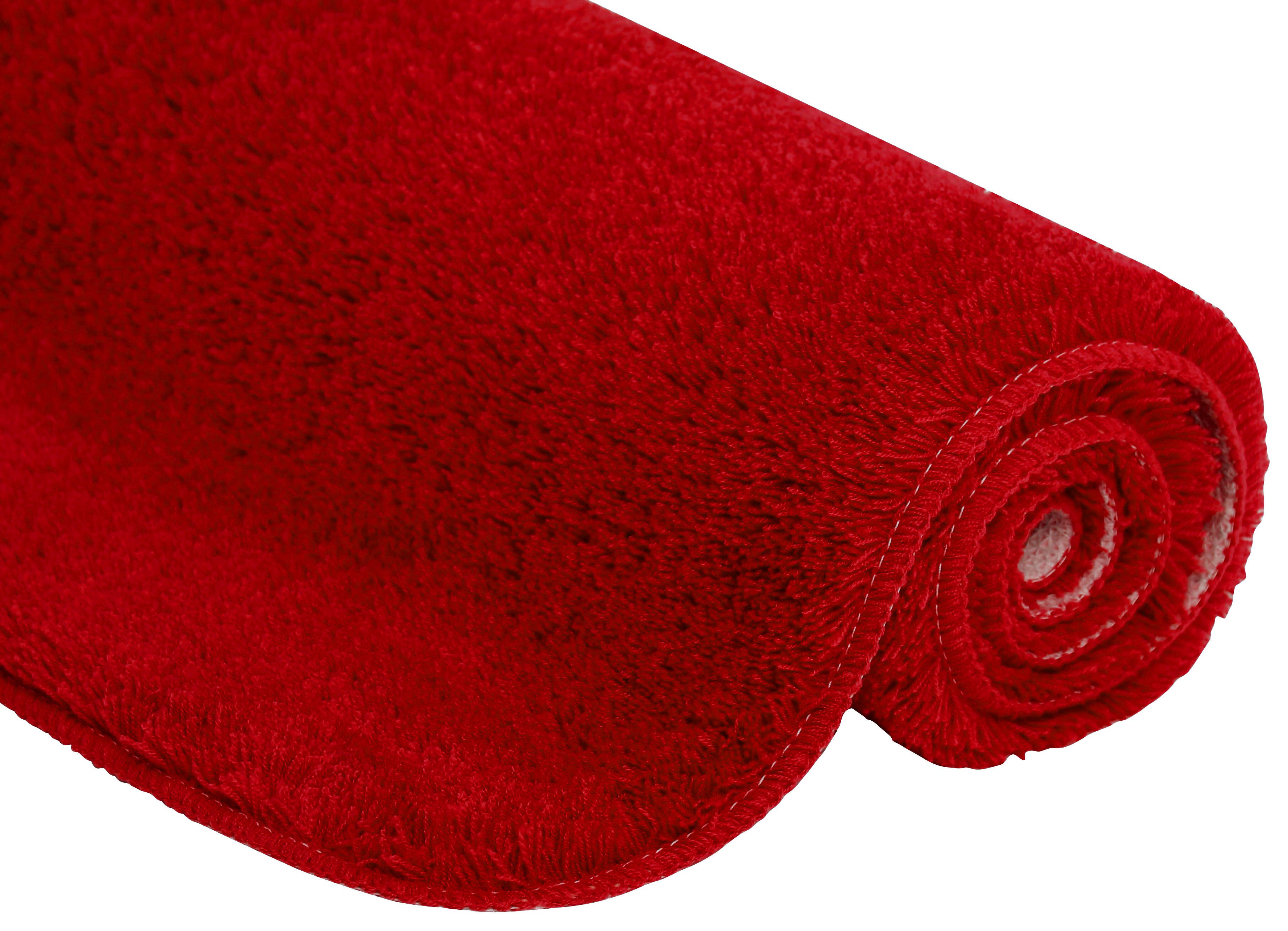 Bruno Banani Badematte Lana, Badvorleger, Badezimmer Teppich, Höhe 25 mm, rutschhemmend beschichtet, fußbodenheizungsgeeignet, schnell trocknend, strapazierfähig, Polyacryl, rechteckig, Badteppich, Badematten, unifarben, auch als 3 teiliges Set & rund