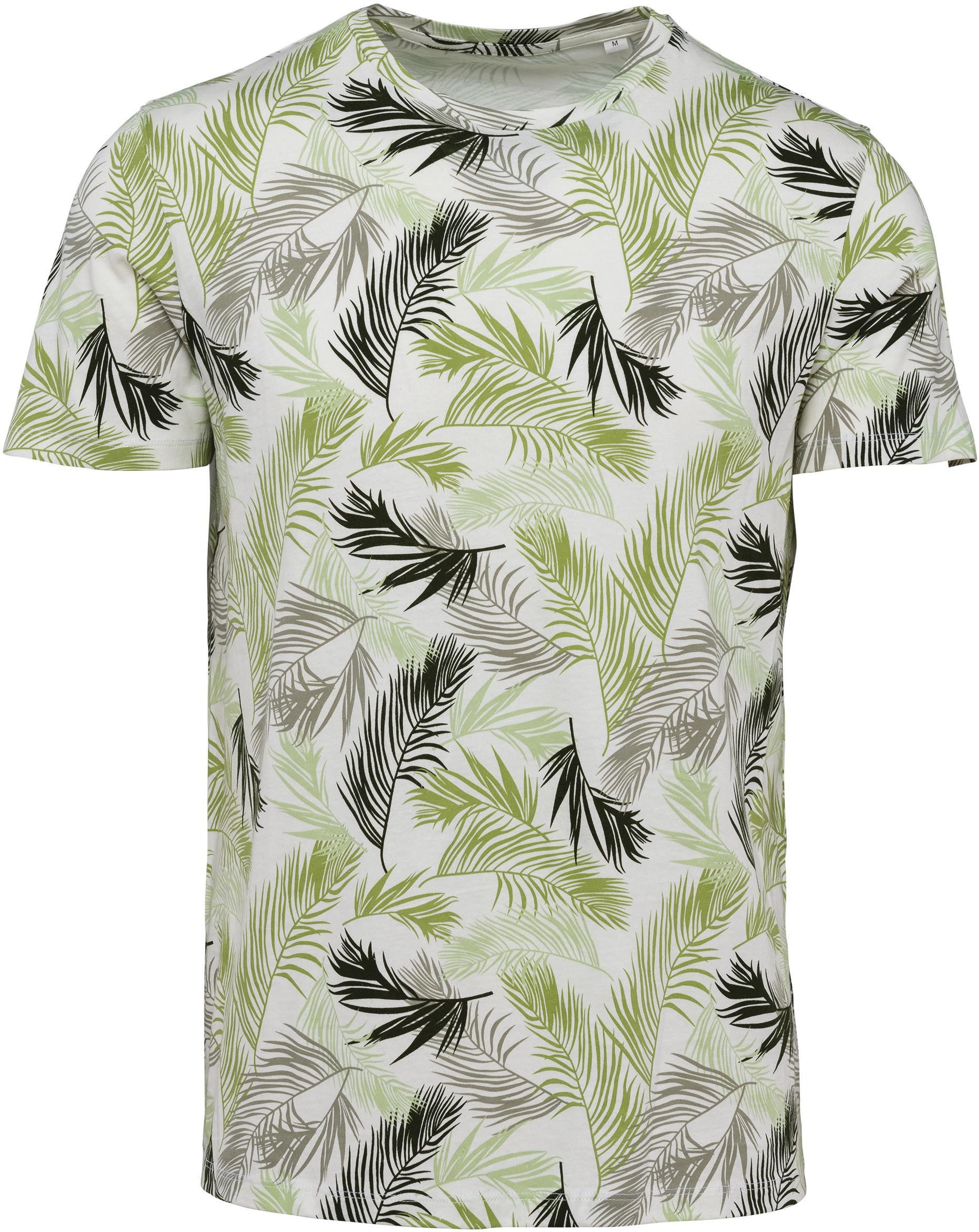 Native Spirit Rundhalsshirt Umweltfreundliches Herren T-Shirt Tropen-Druck günstig online kaufen