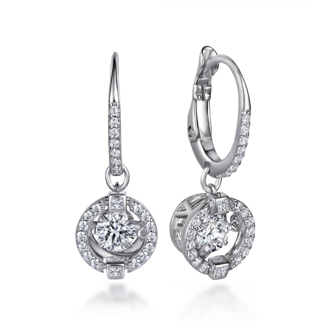 Lisandra Scott Paar Ohrhänger Funkelnd Creolen Ohrringe Kristallpavé hängen günstig online kaufen