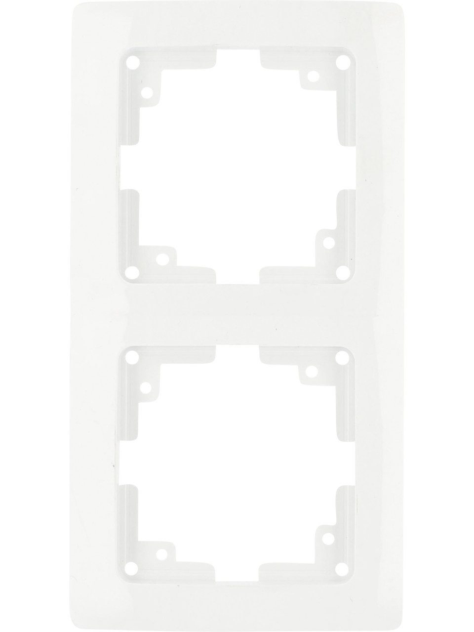 UNITEC Lichtschalter Unitec Abdeckrahmen Monaco 2-fach ultraweiß