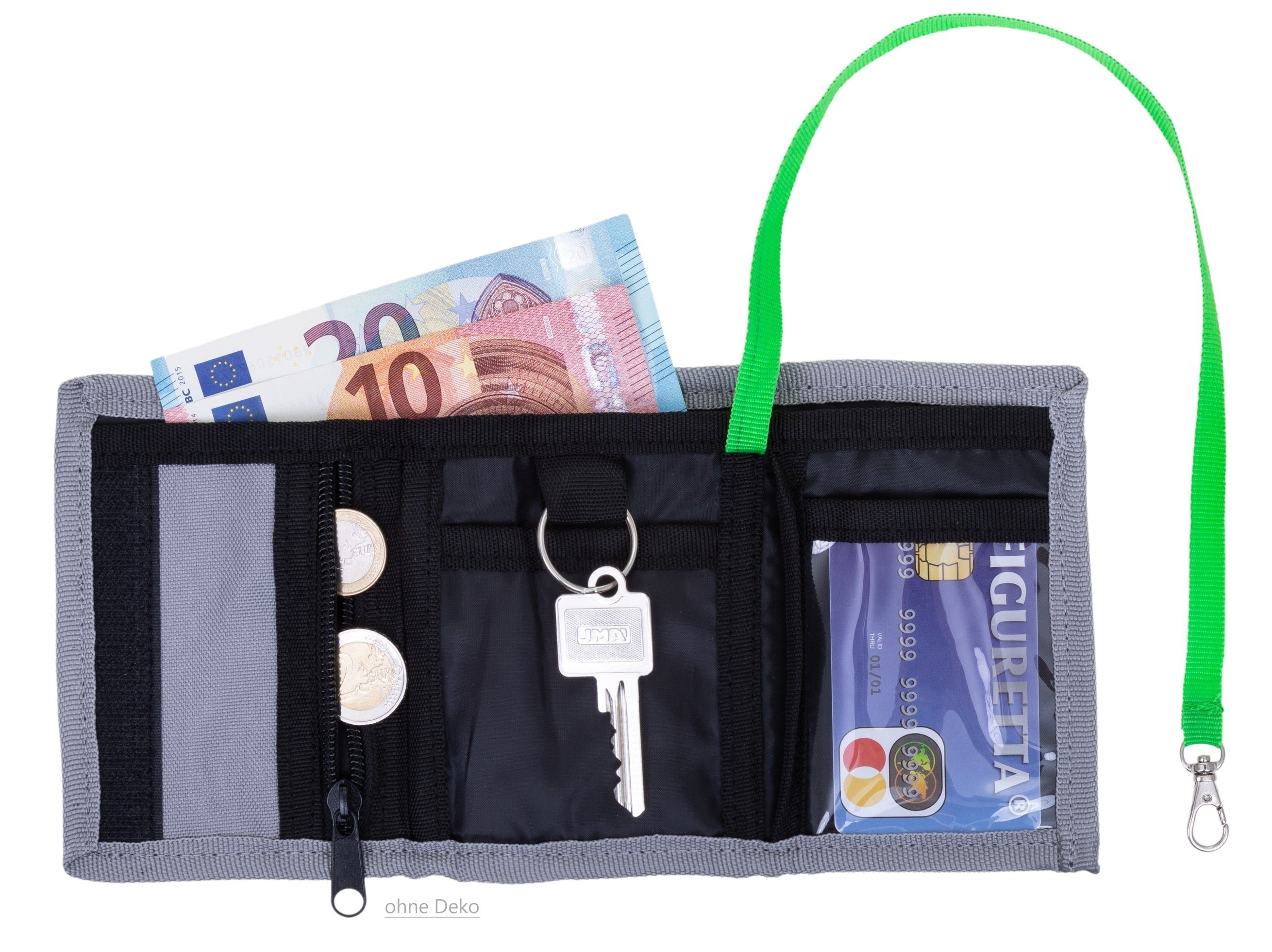 ELEPHANT Geldbörse Mädchen Jungen Hero Signature, Wallet Klettbörse Schülerbörse Schlüsselring Ausweisfach
