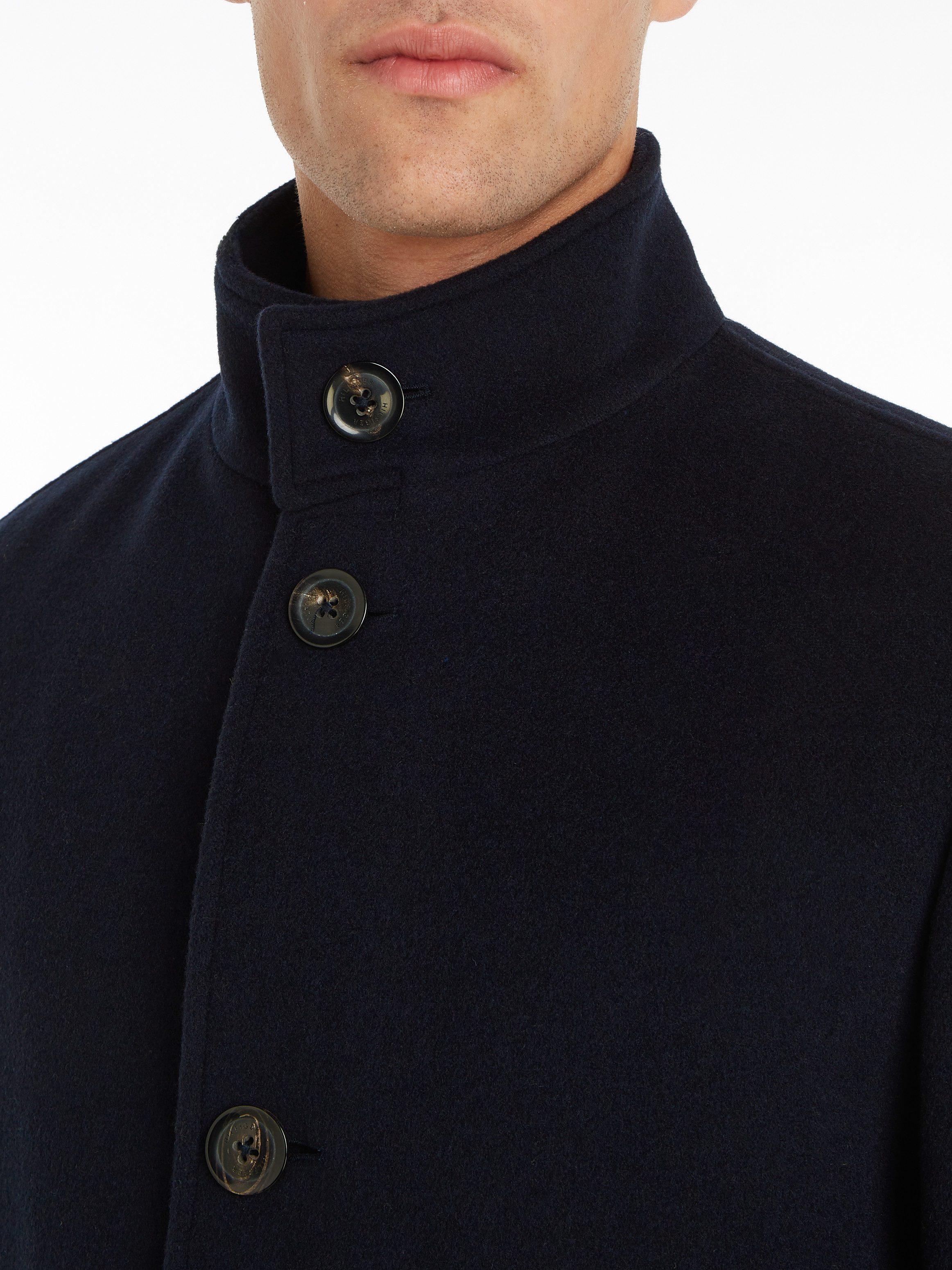 Tommy Hilfiger Wollmantel DC STAND COLLAR günstig online kaufen