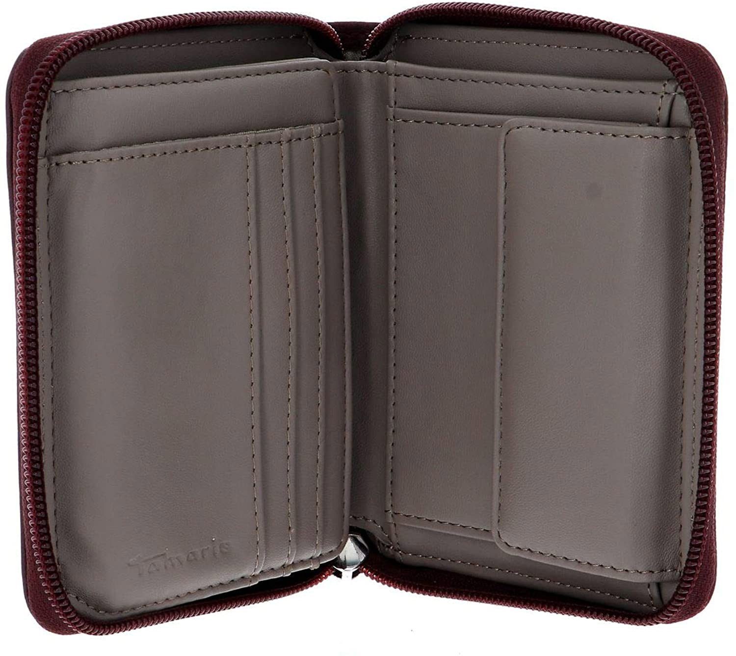 1-tlg., Small rot Tamaris Geldbörse Zip Wallet Set), Brieftasche Geldbörse Khema (Set, bordeaux comb.