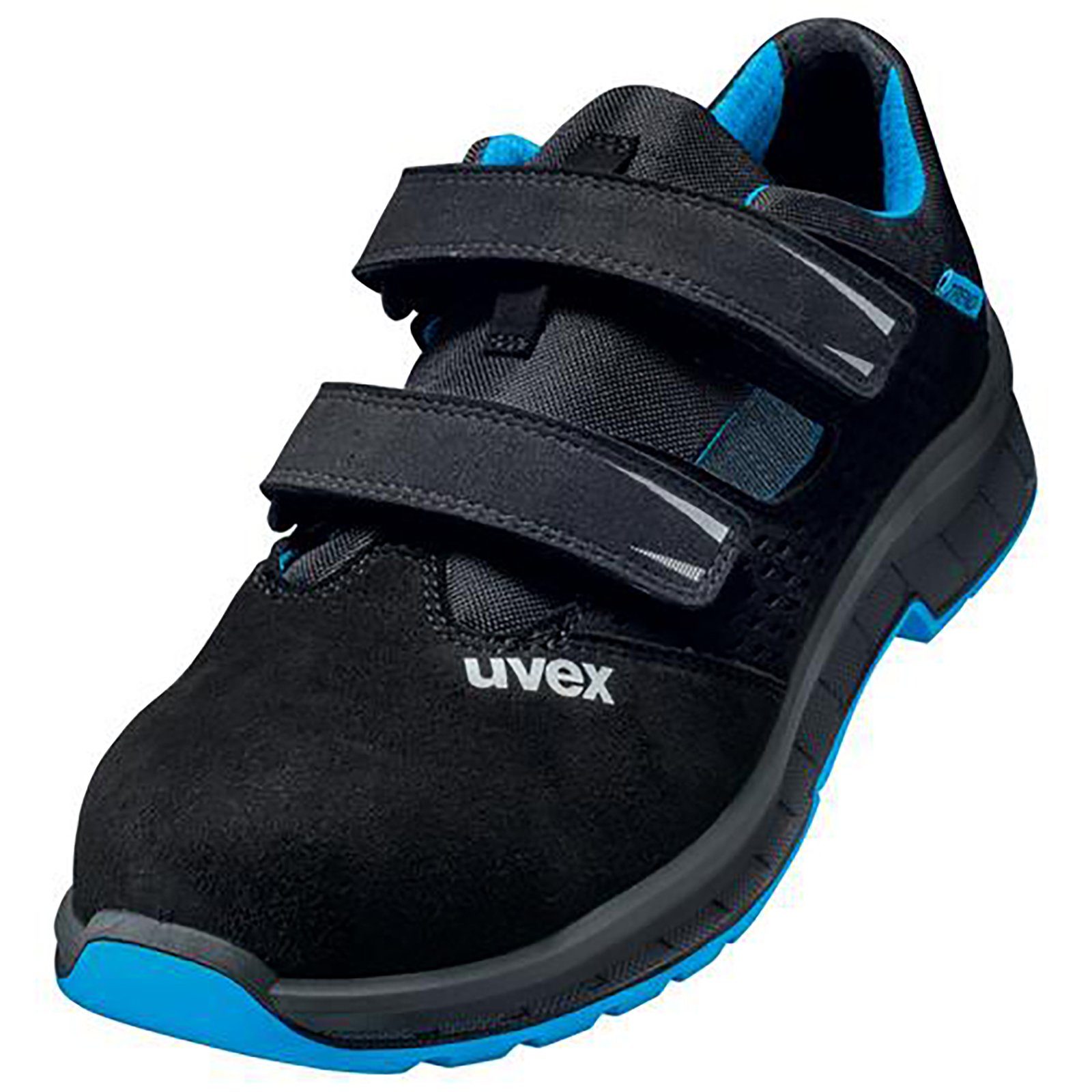 Uvex 2 trend Sandalen S1 blau, schwarz Weite 12 Sicherheitsschuh