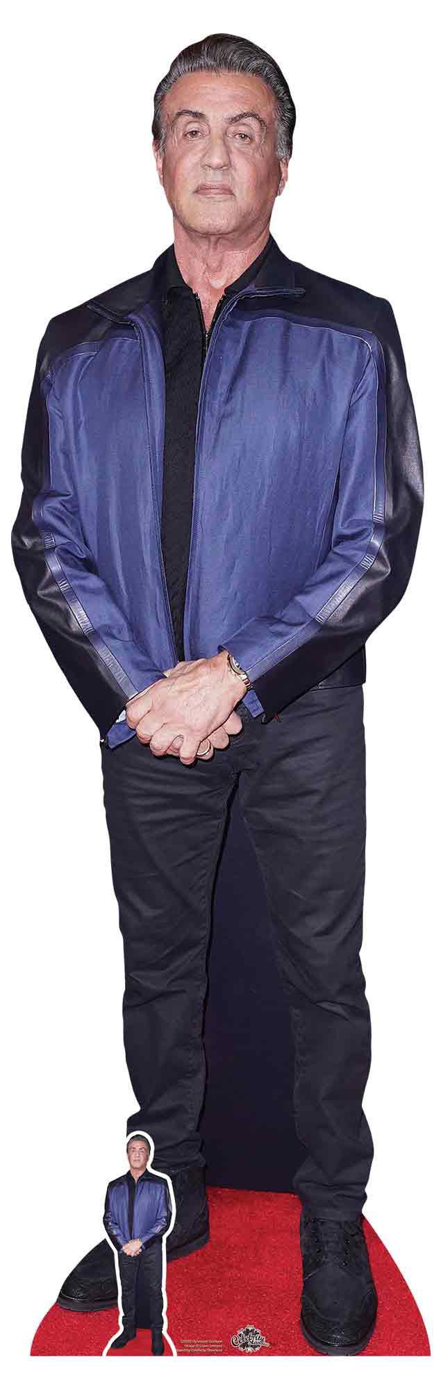Dekofigur Sylvester Stallone Pappaufsteller Pappaufsteller