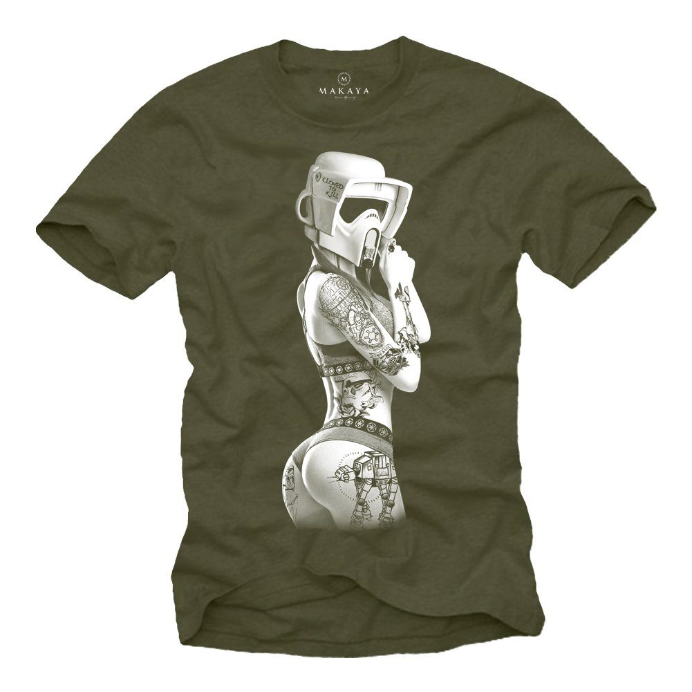 MAKAYA Print-Shirt Herren Ink Wars Tattoo günstig online kaufen