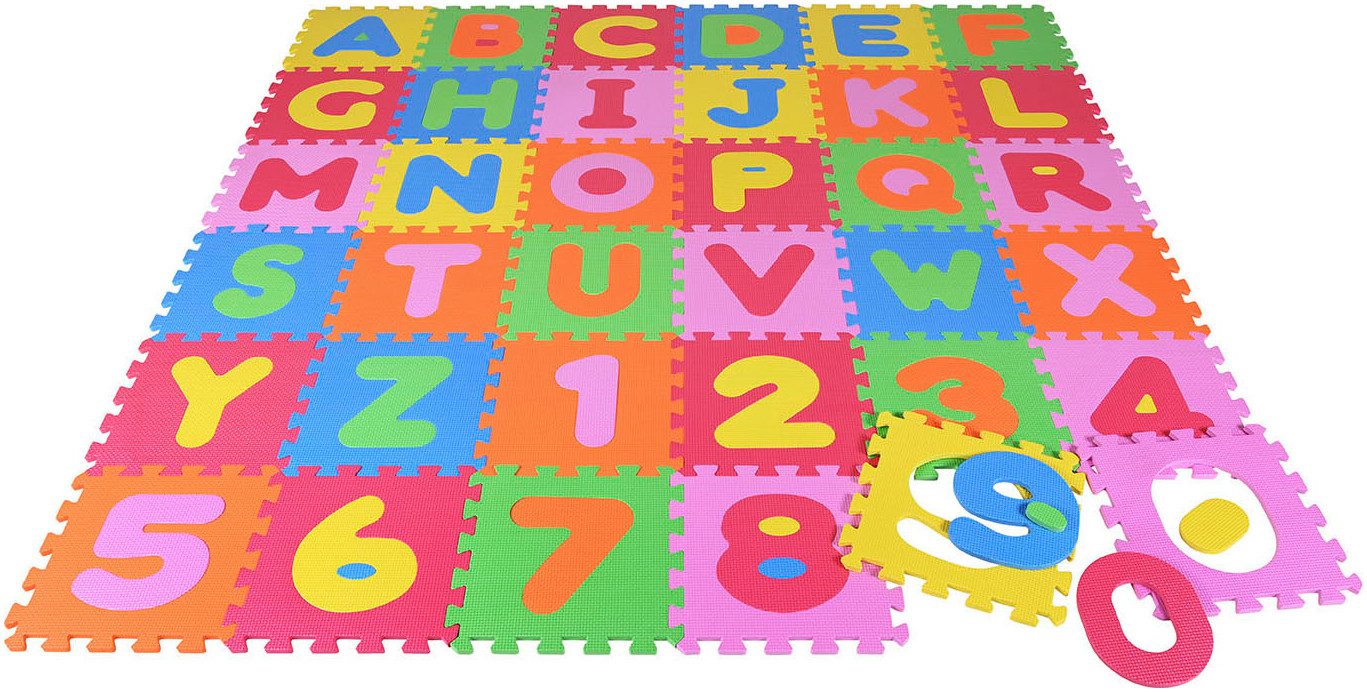 Knorrtoys® Puzzle Zahlen und Buchstaben, 36 Puzzleteile, Puzzlematte, Boden günstig online kaufen