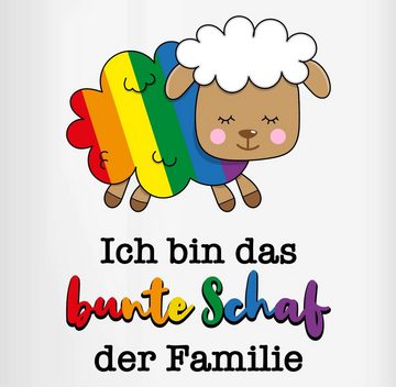 Shirtracer Tasse Ich bin das bunte Schaf der Familie, Keramik, Pride Tasse LGBT