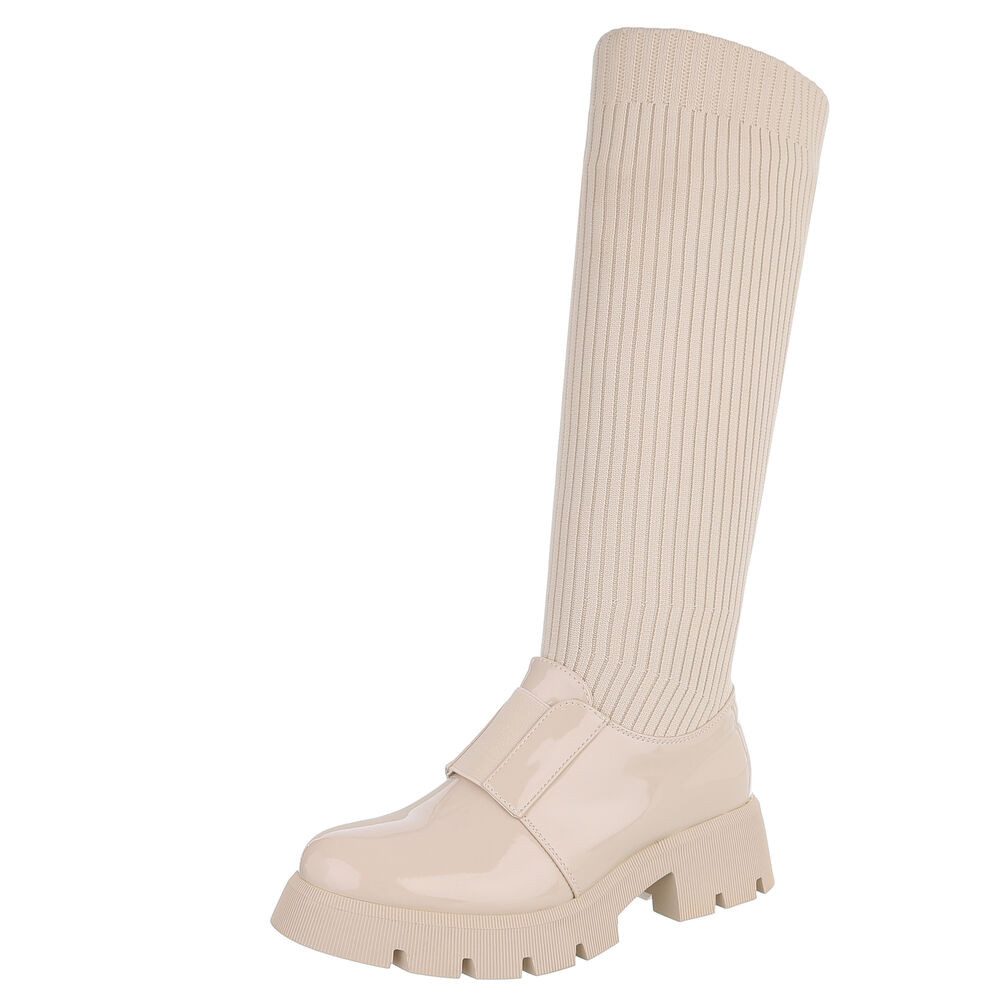 Ital-Design Trendige Damen Stiefel mit hohem günstig online kaufen