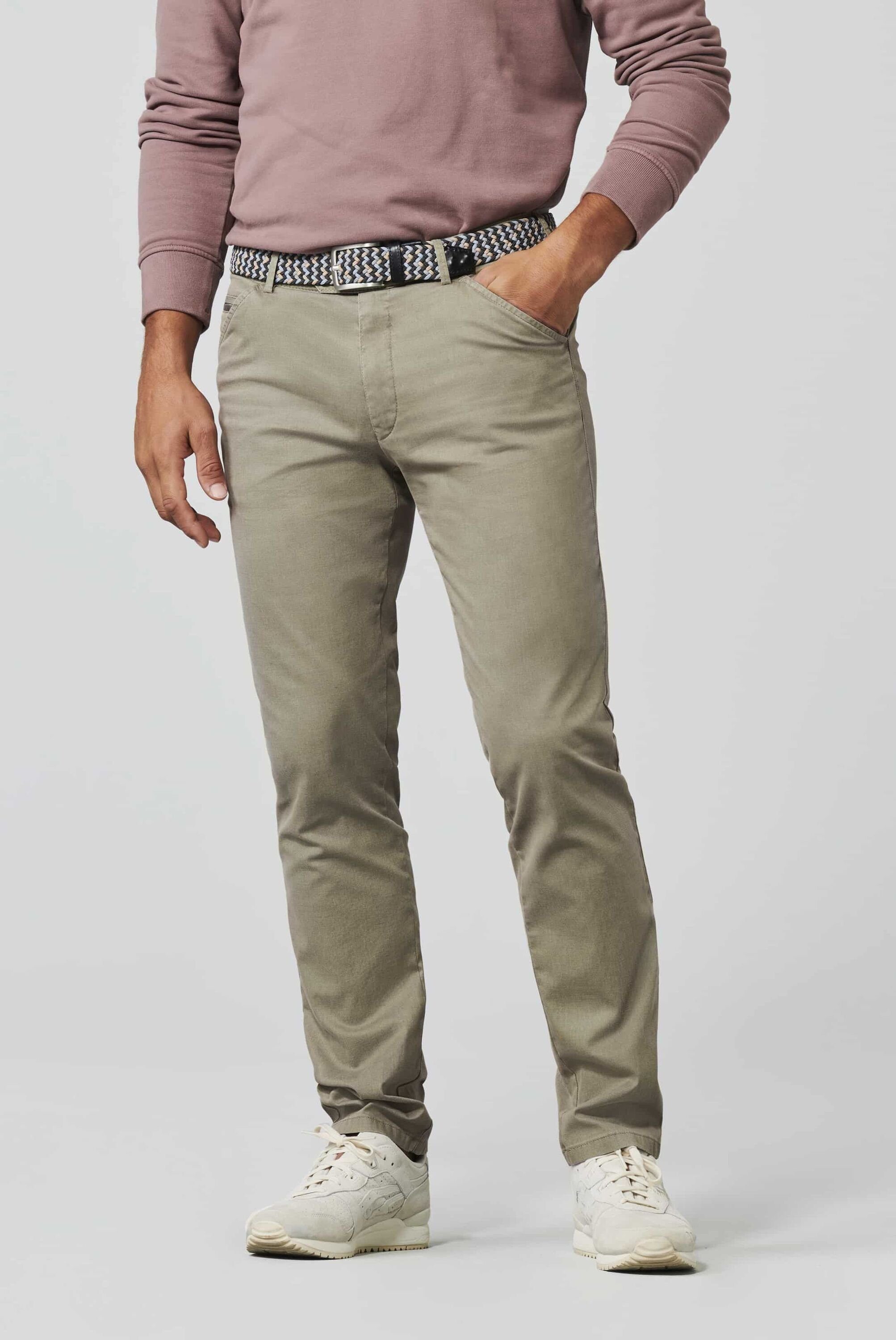 BEIGE mit Chinohose 2-Way Stretch MEYER CHICAGO