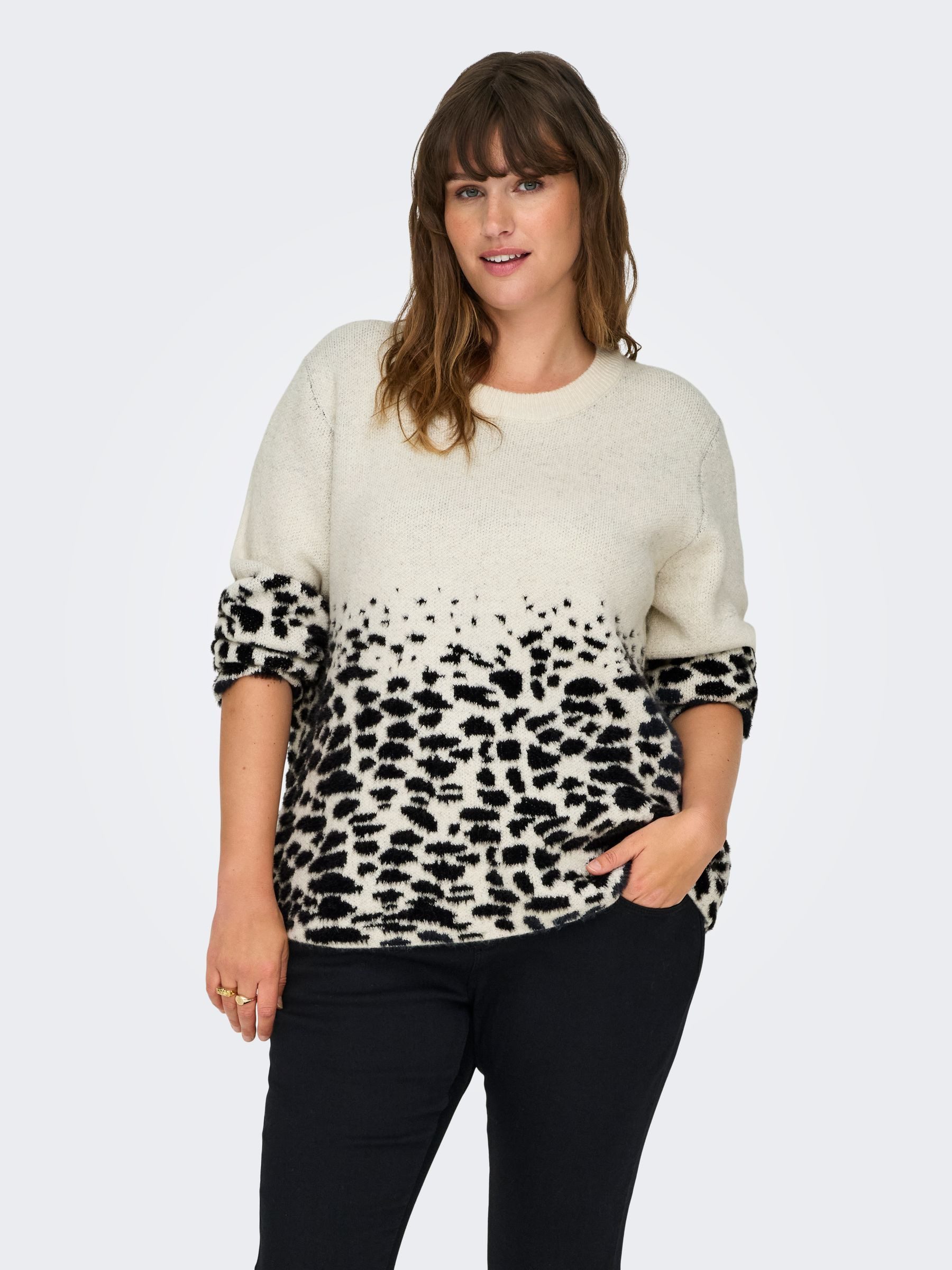 ONLY CARMAKOMA Strickpullover Strickpullover Curve Rundhals günstig online kaufen