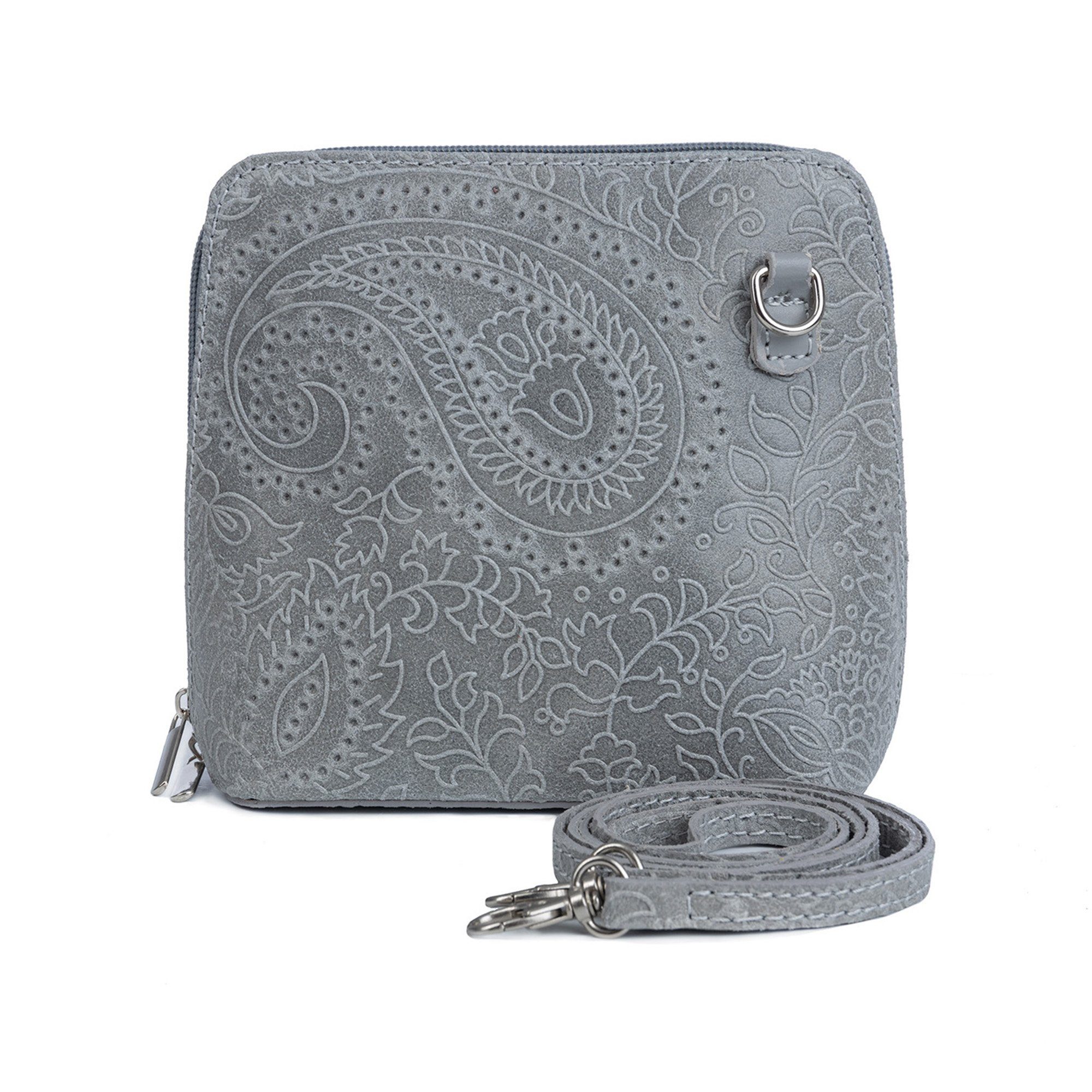 Der Trachtler Trachtentasche Paisley, mit verspielter Prägung -ECHT LEDER-