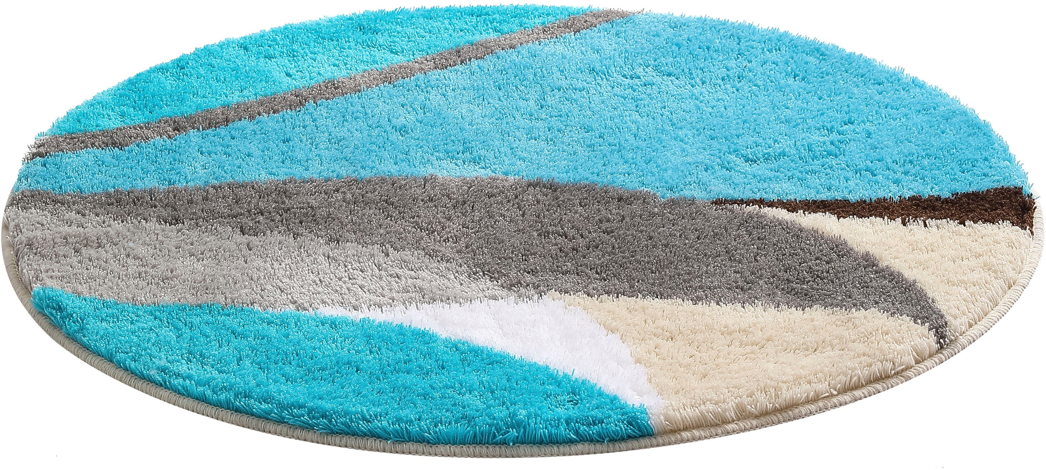 my home Badematte Magnus, Badvorleger, Badezimmer Teppich, Höhe 20 mm, ruts günstig online kaufen