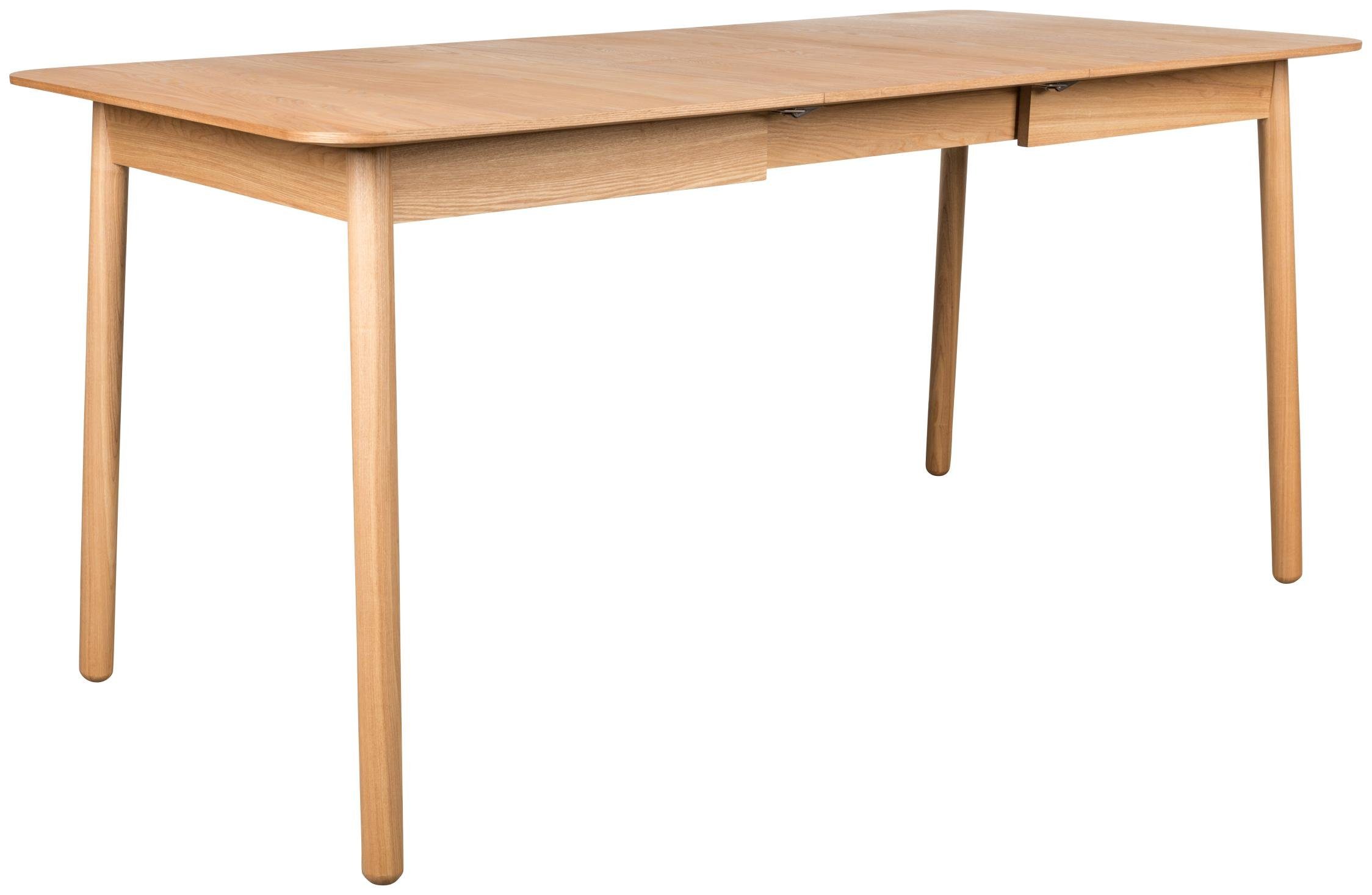 Zuiver Esstisch Esstisch GLIMPS von ZUIVER 120 x 80 ausziehbar Esche lackiert