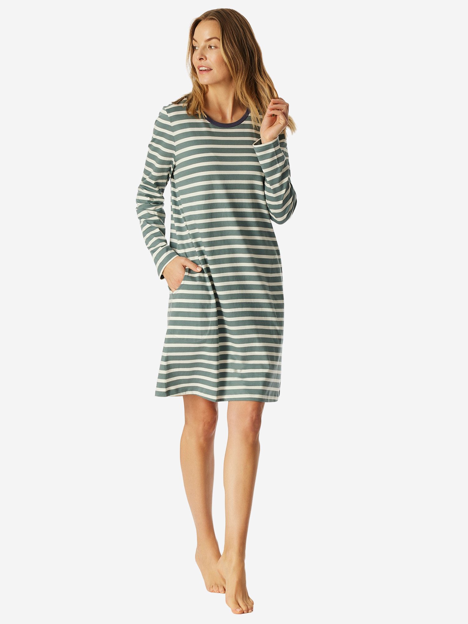 Schiesser Nachthemd Casual Essentials Nacht-hemd schlafmode sleepwear günstig online kaufen