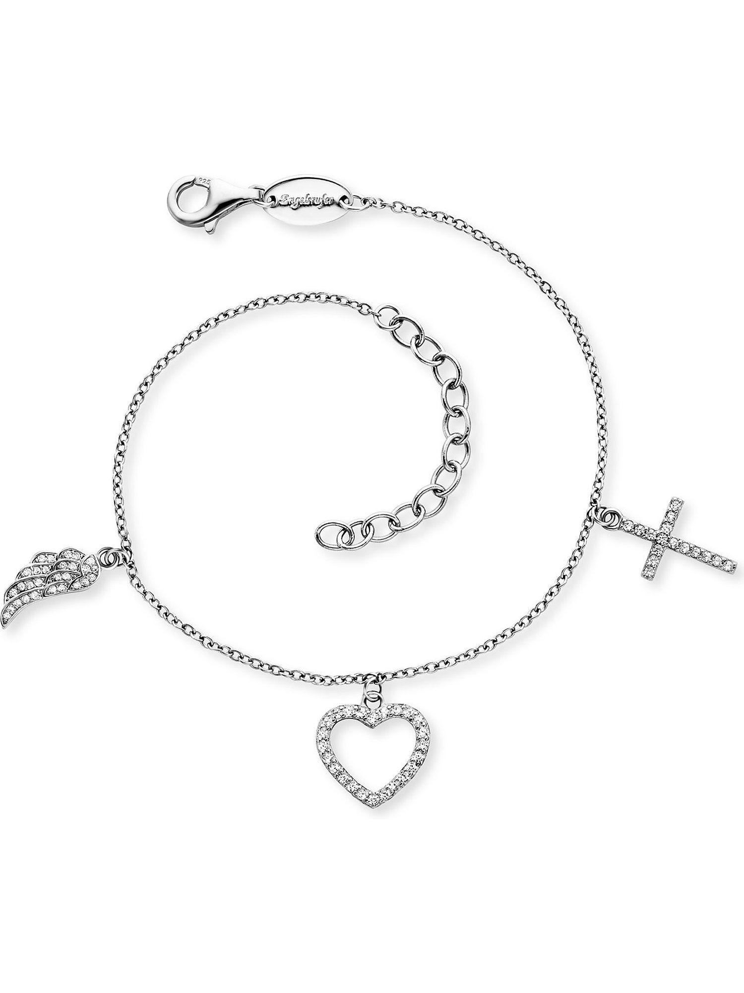 Engelsrufer Silberarmband Engelsrufer Damen-Armband 925er Silber 68 Zirkonia, Modern