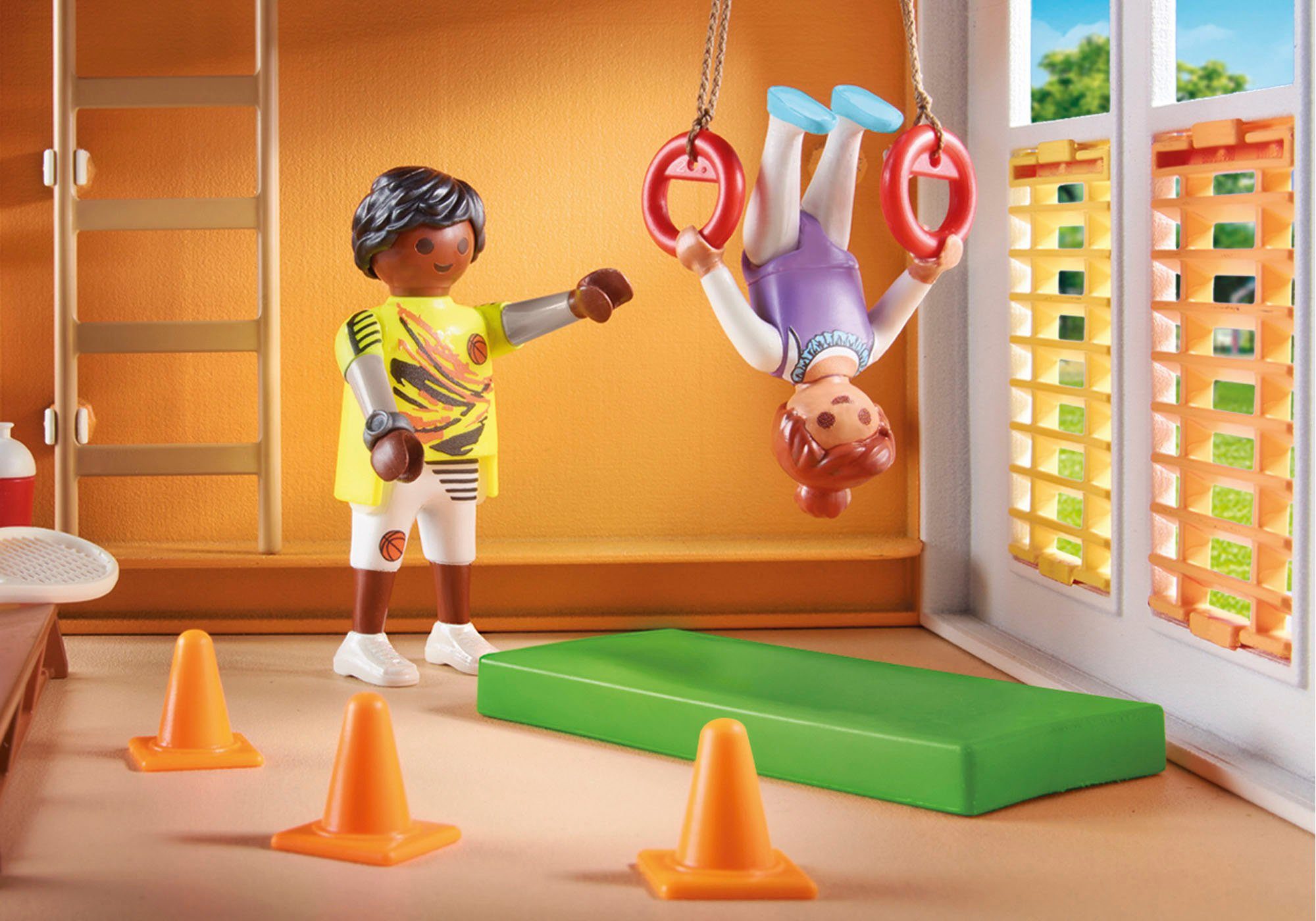 Playmobil® Anbau Turnhalle (71328), My City Life Konstruktions-Spielset, (72 St), Made in Germany – Bild 5 von 5