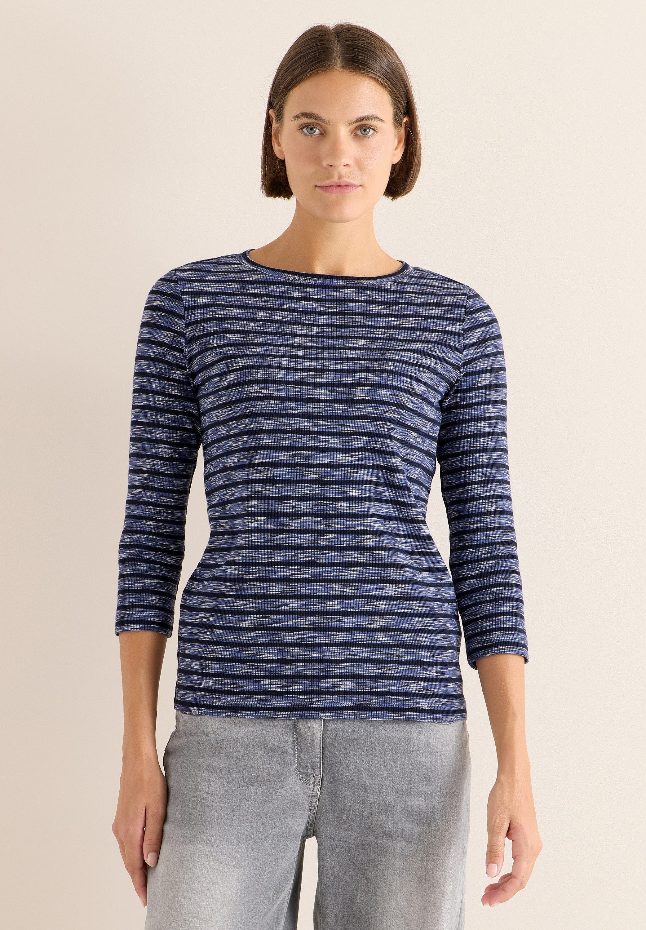 CECIL 3/4-Arm-Shirt aus Baumwolle mit Stretchante günstig online kaufen