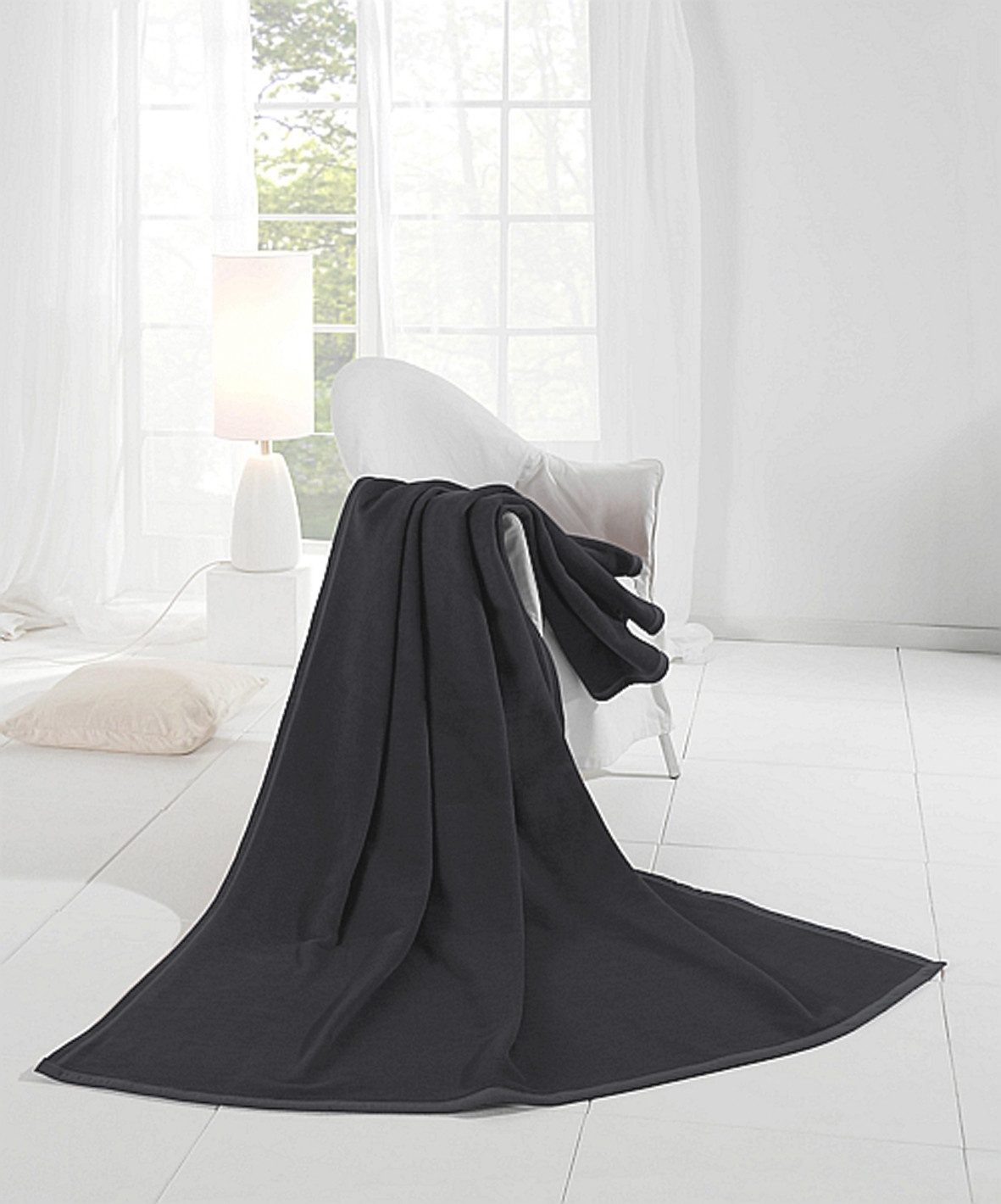 Wohndecke Cotton Home, Biederlack, im Uni günstig online kaufen