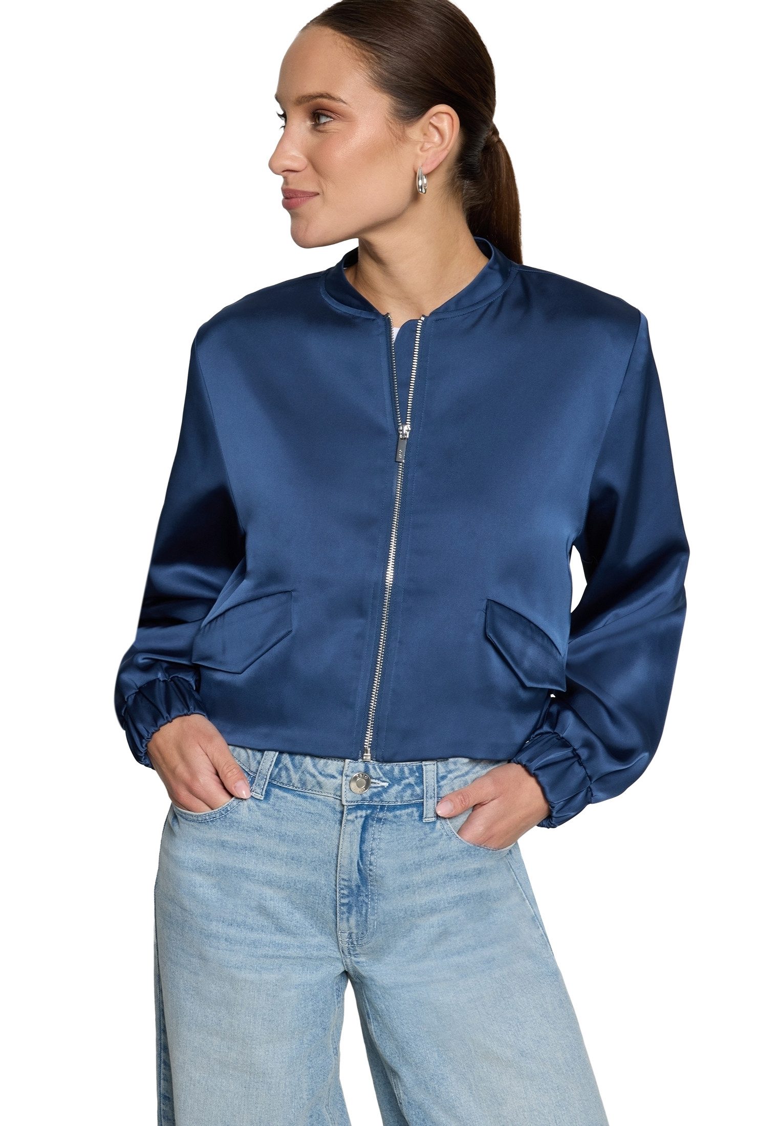 Zero Jackenblazer Damen langarm Material.
