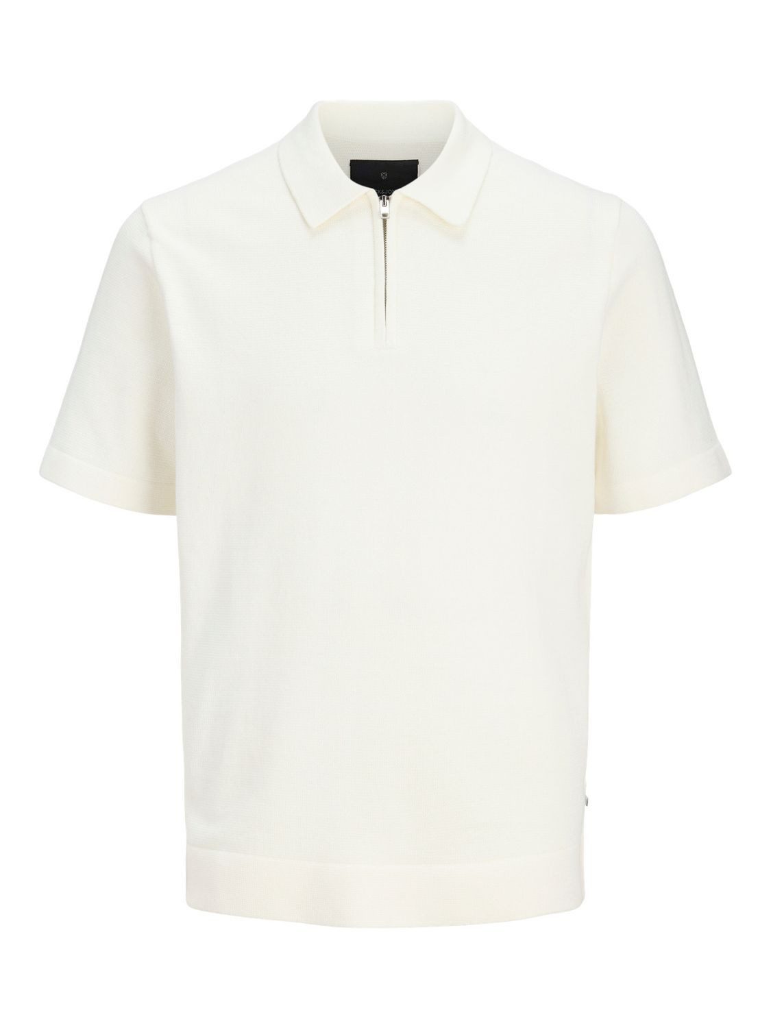Jack & Jones Poloshirt JPRBLAMILANO SPRING KNIT ZIP POLO SS SN (1-tlg) aus Baumwollmix